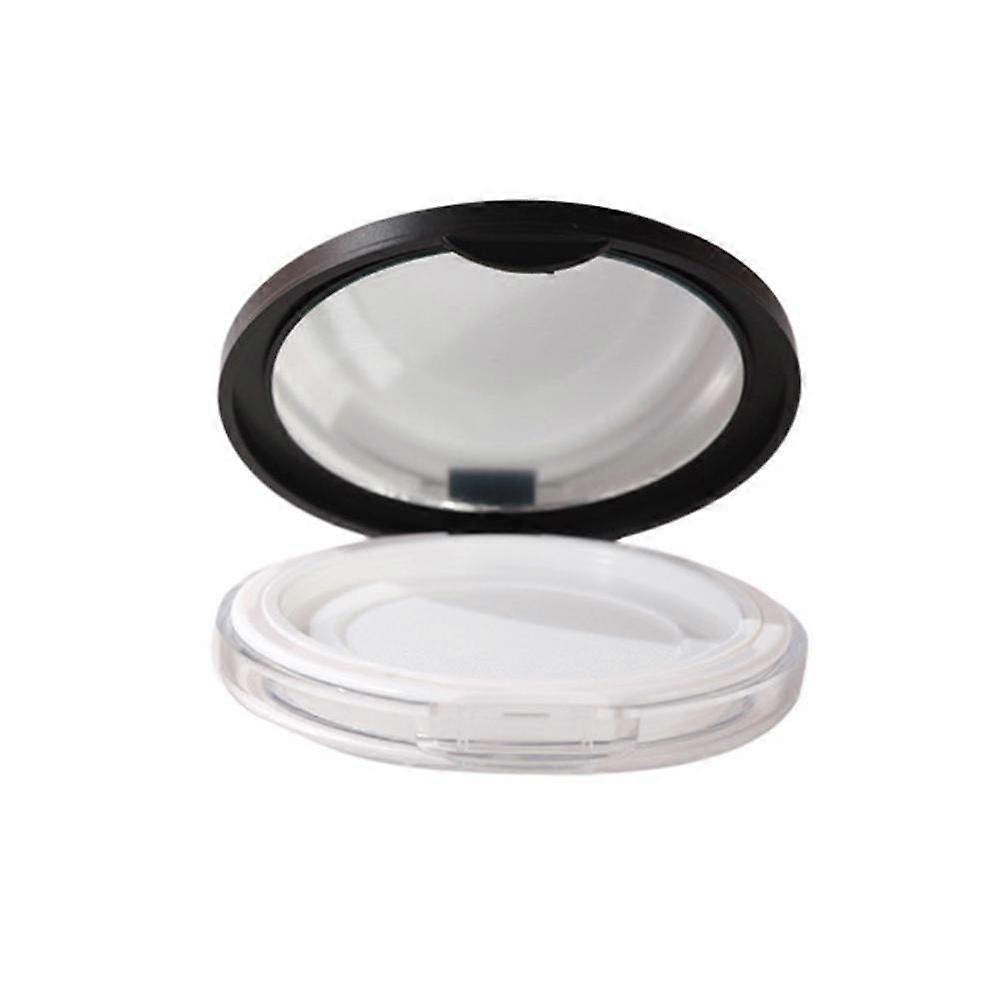 Circular thin powder box foldable and portable box a split powder