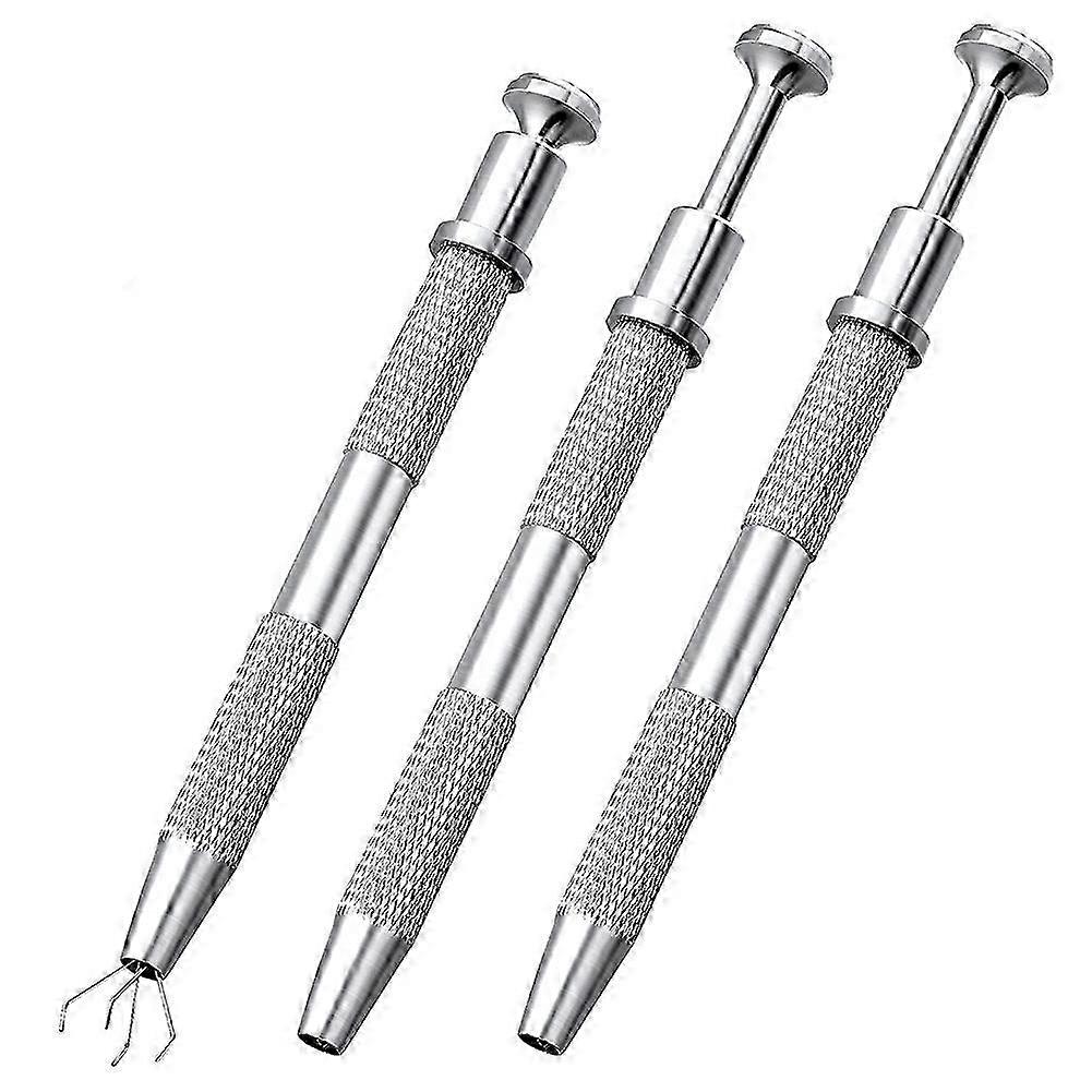 IC Chip Extractor Tool, 4-Claw Stainless Steel for Electronic Components