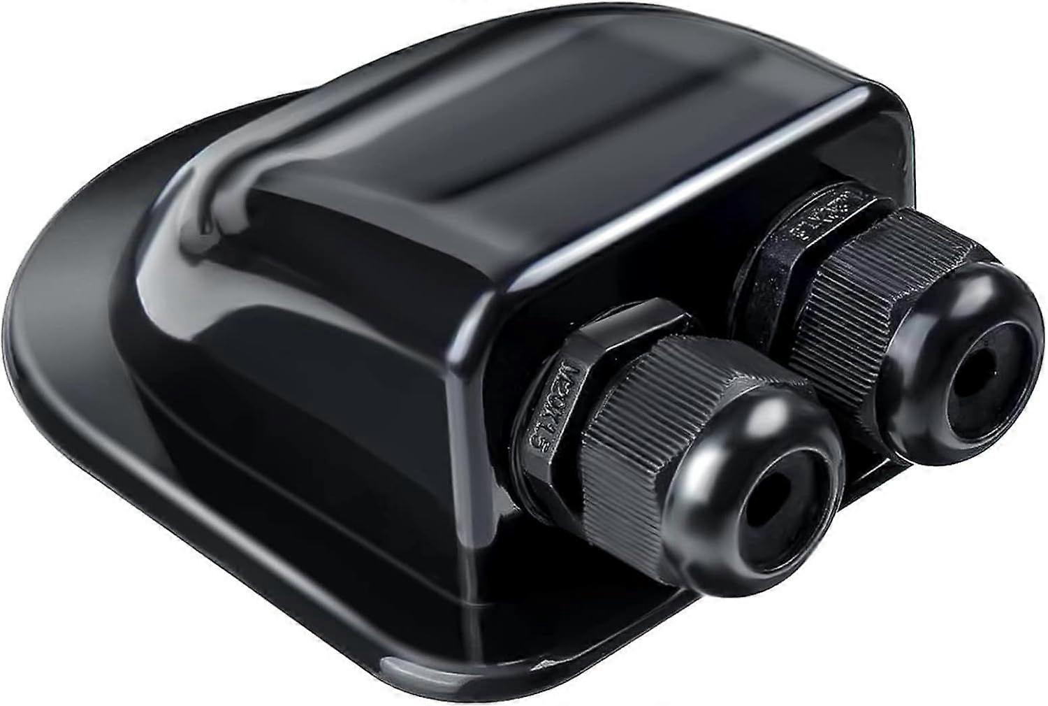 Solar Cable Entry Gland Waterproof Double Cable Connector Cover ABS Dual Wire