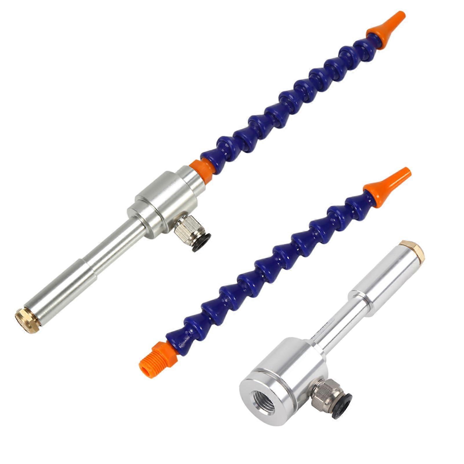 Vortex Cold Air Cooling Gun, 130mm Aluminium Alloy, Flexible Tube For Efficient Drying And Cooling