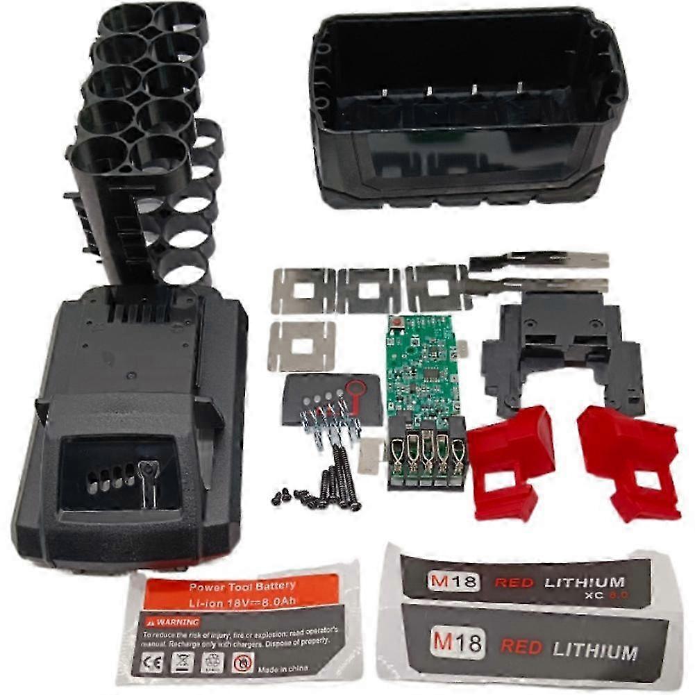 Plastic Battery Case with PCB Protective Board for 10 Core 18V Li-Ion Battery Kit Circuit Protection