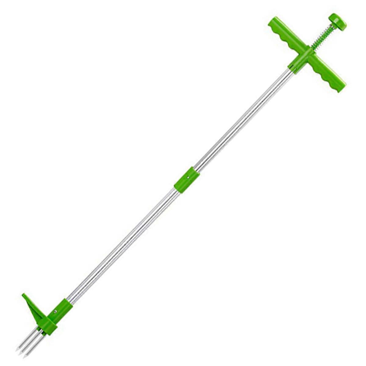 Weed Puller Tool, Vertical Weeder with 3 Claws, Long Handle for Easy Dandelion Removal, Garden Weeding Hand Tool