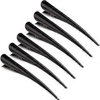 6 stk Alligator Hårspenner, Alligator Hårklipp Duckbill Klips Sklisikker Alligator Metall Barrette For Kvinner Jenter, Hårspenner...-God