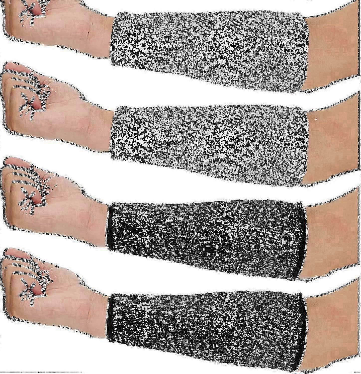 薄い皮膚とあざのためのアームガードの4ペアカットと火傷耐熱アームガード女性男性クッキングガーデニングxのための保護前腕スリーブ