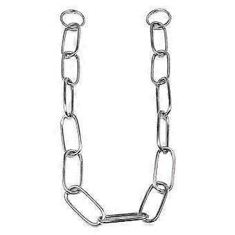 Pet Dog Training Choke Collar Chrome Plated Puppy Round Link Chain(3.0mm*50cm)