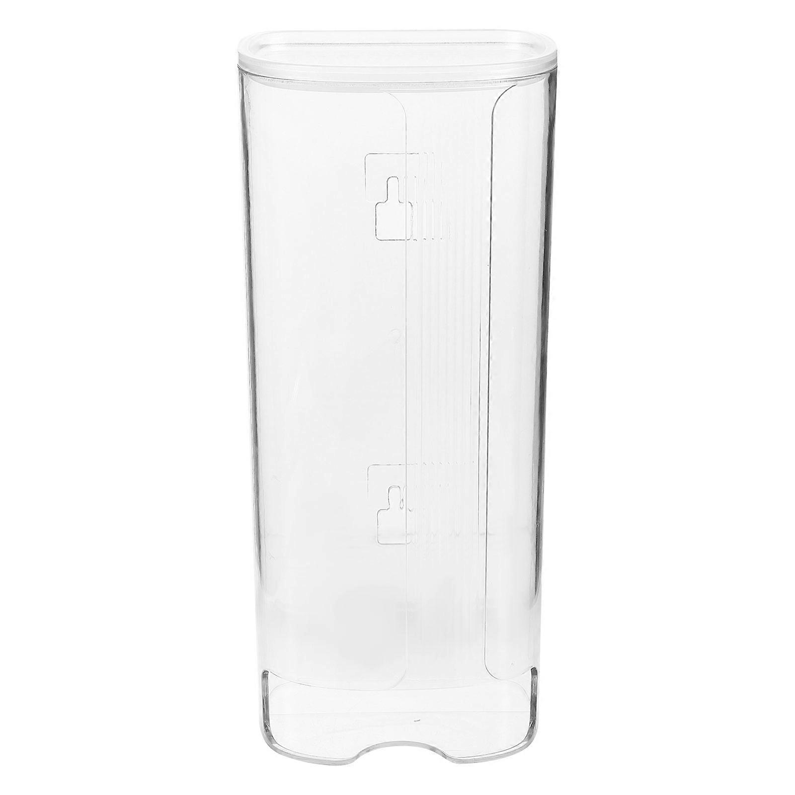 Storage Organizer Rectangular Home Organization Products Plastic Transparent for Wall Mount 1Set