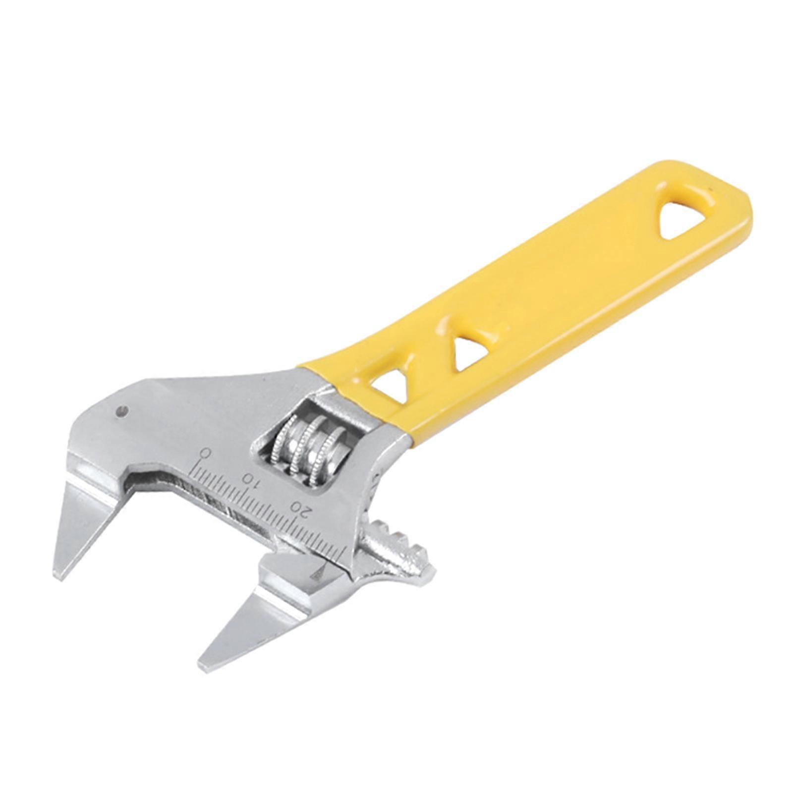Exact Shaped Adjustable Spanner Steel Wrench With 20mm Wide Jaw Size Ideal For Pipe And Vehicle Repairs Tool 11cm/12cm Multicolor