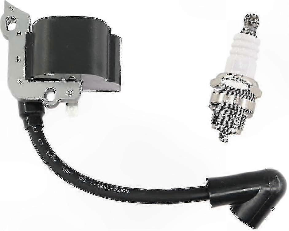 Spark Plug and Ignition Coil Replacement for String Trimmers and Chainsaws Compatible with Various Models