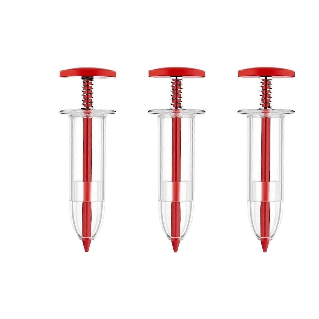 Seeding tool Mini Sowing Seed Dispenser Manual Sower Seed Spreader Handheld Seed Planter Tool Hand Seeder Power Tillers(Red 3pcs)