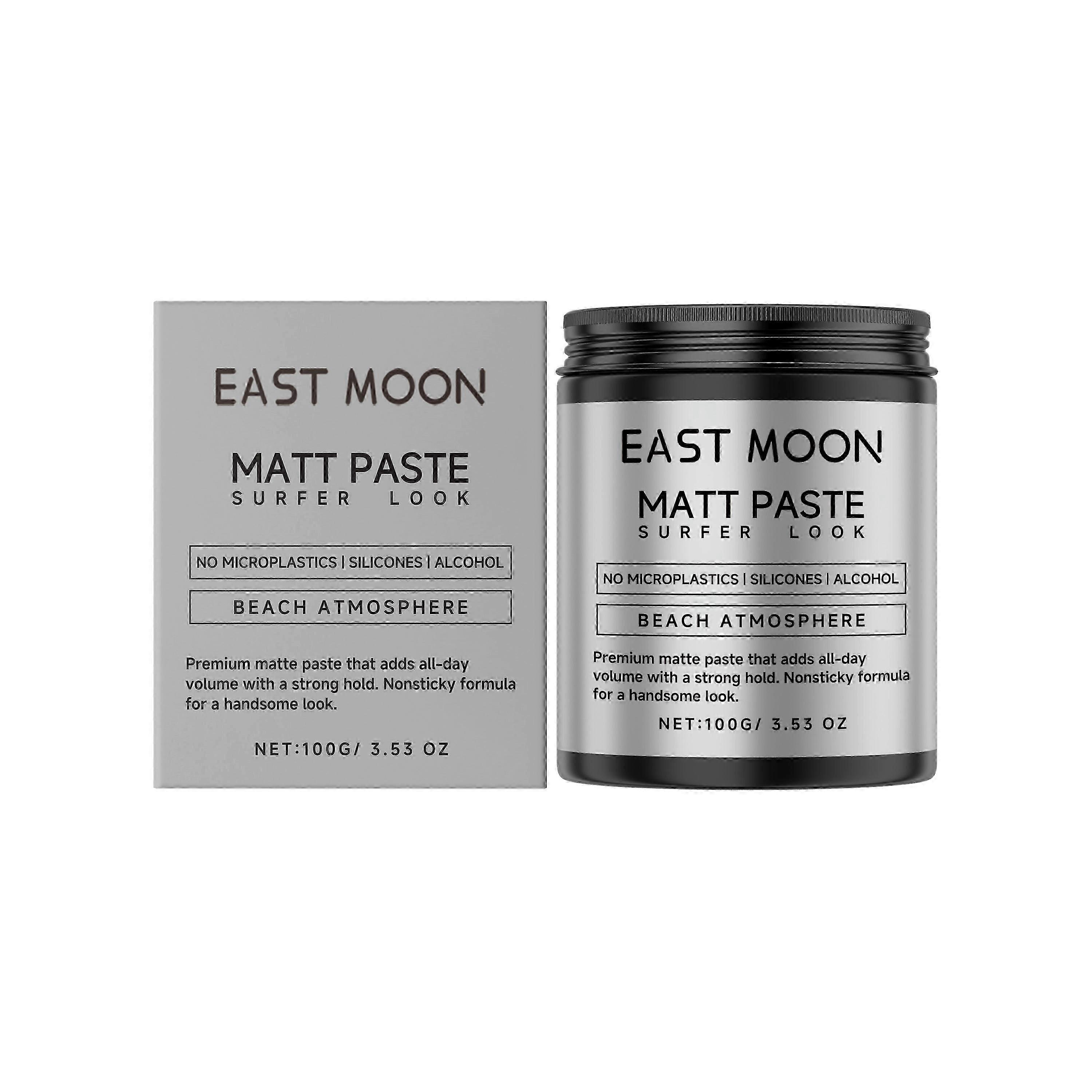 East Moon Hair Matte Styling Cream: Long-lasting styling, lightweight, voluminous, and smooth. Suitable for both men and women, portable.