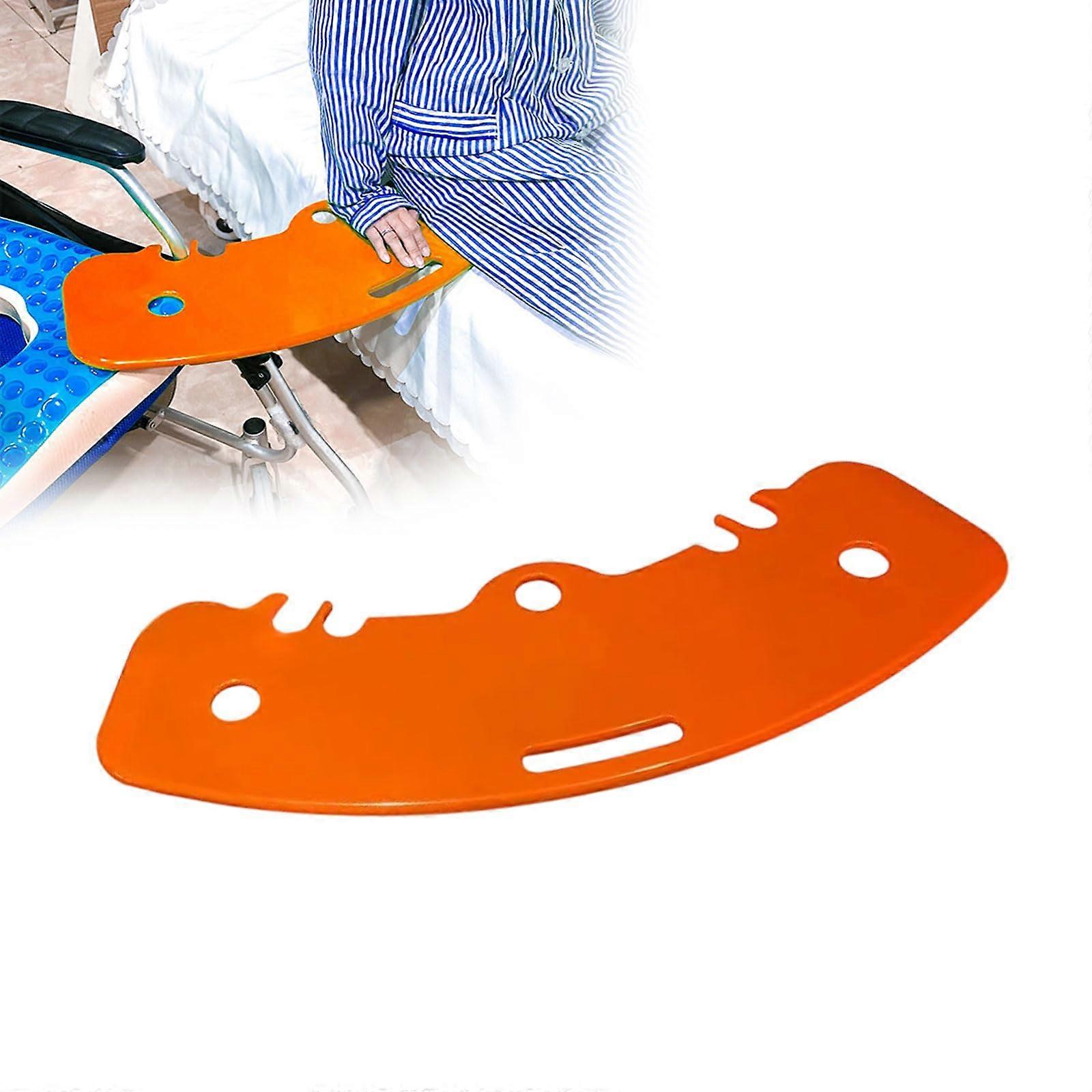 Slide Transfer Board for Patients, Non-Slip Sliding Board for Wheelchair to Bed, Toilet, Car, Holds 440 lbs, Orange