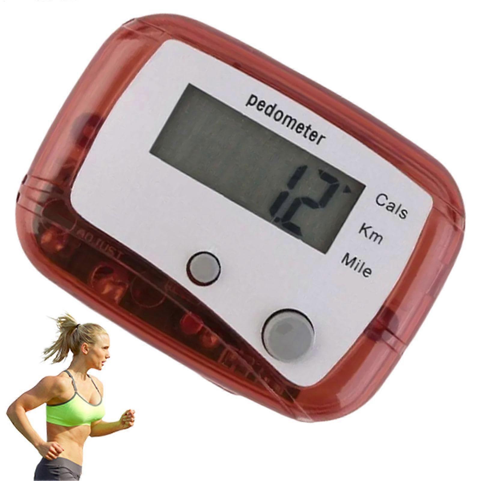 Pedometer With LCD Display, Accurate Step Counter, ClipOn Walking Calorie Counter, For All Ages