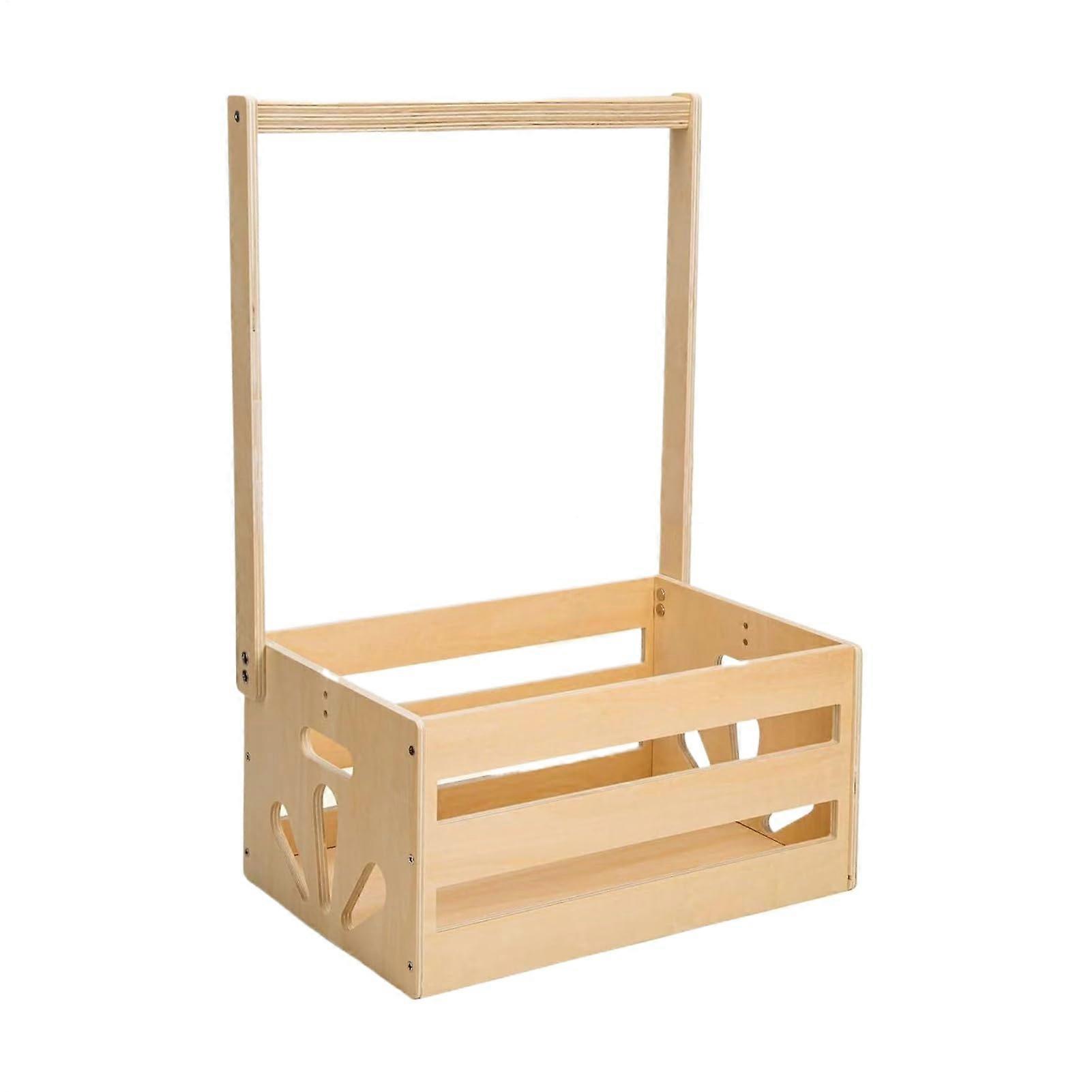 Baby Storage Crate Hamper With Hangers And Handle, Portable Clothes Rack For Newborns And Toddlers