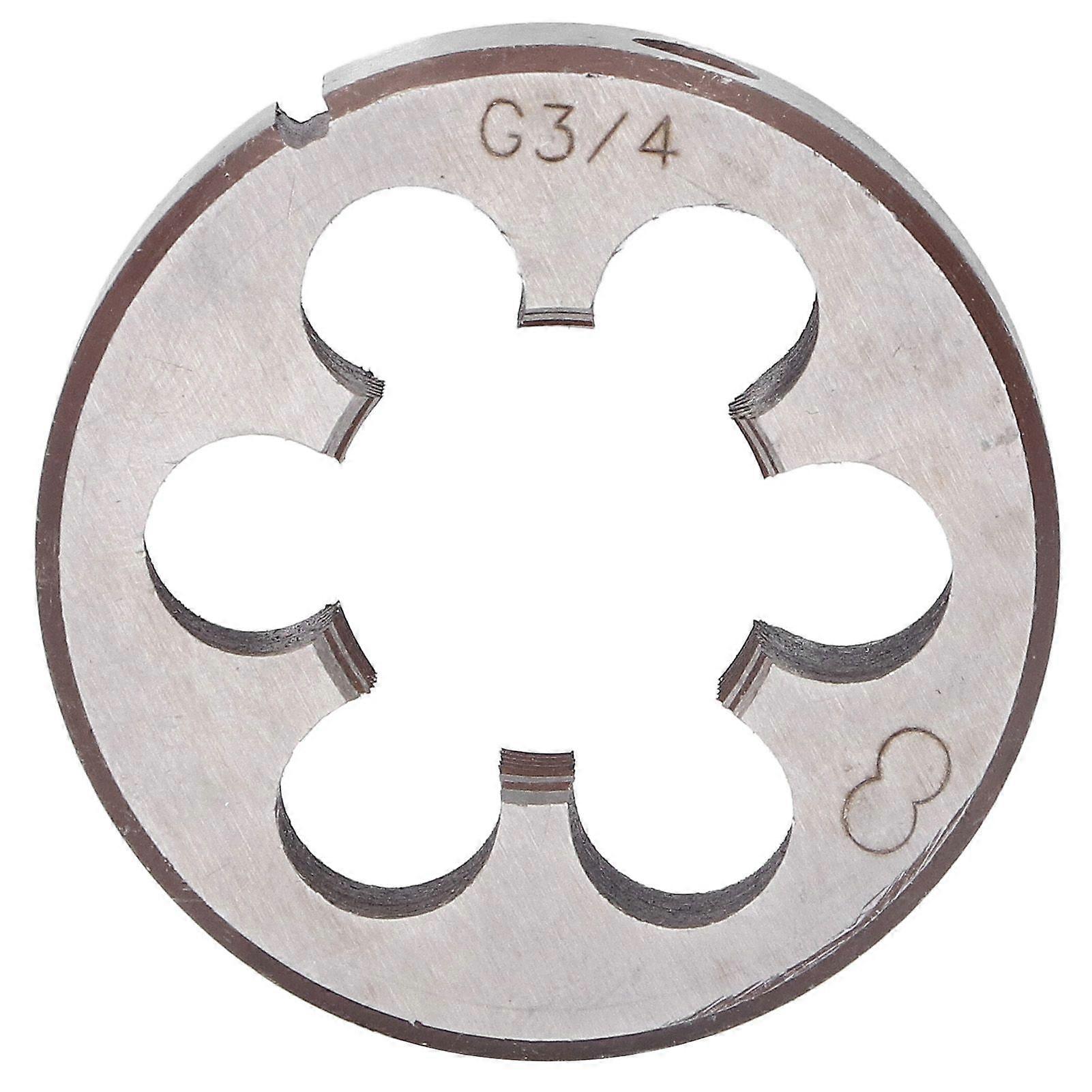 Pipe Die Round Cylindrical Straight Screw Thread Die for Tap G3/4 Threading Hand Tools