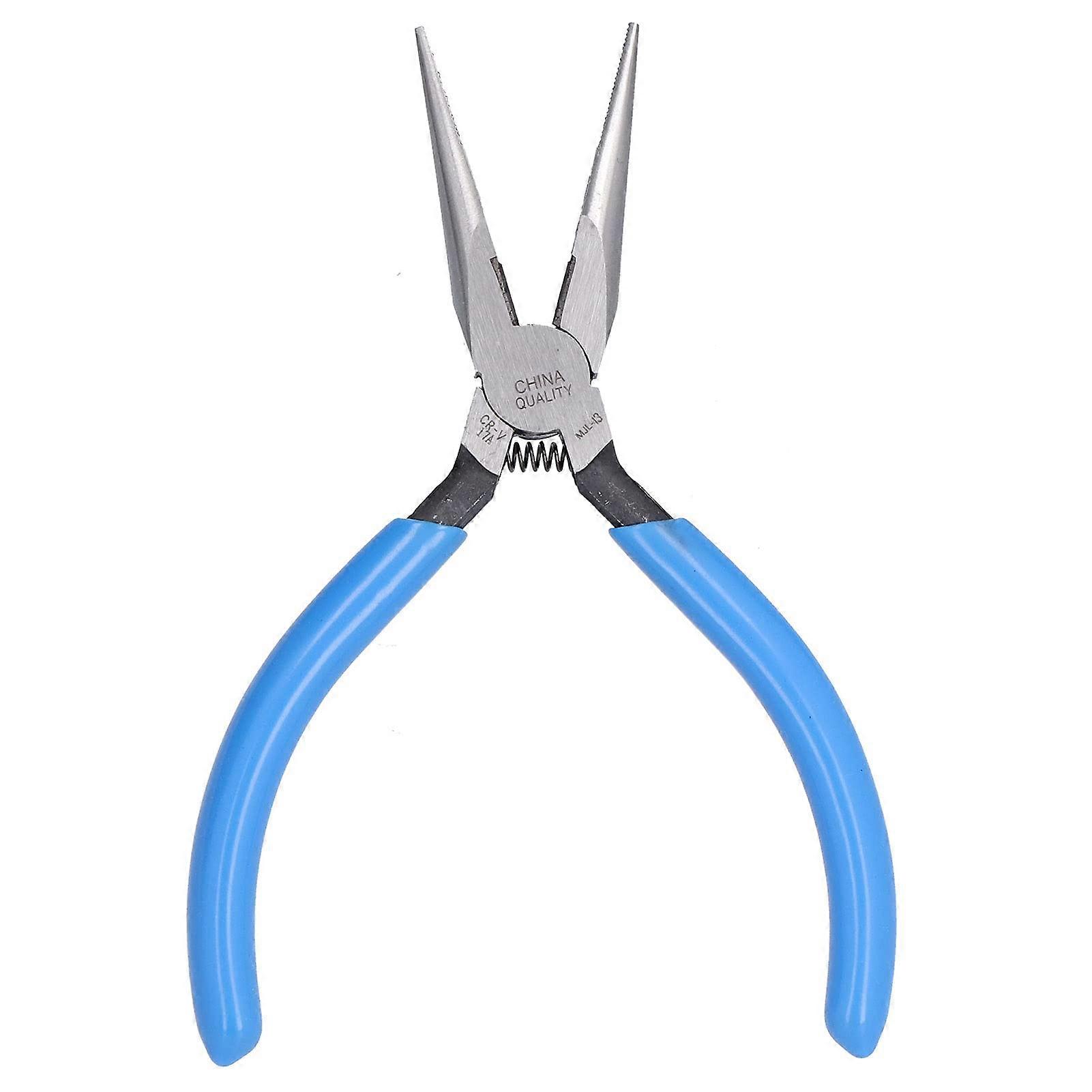 Needle Nose Pliers, Precision Tool, Ergo Soft Handle, Safety Ridge, Carbon Steel Jaws For Home, Jewelry Making, Crafts