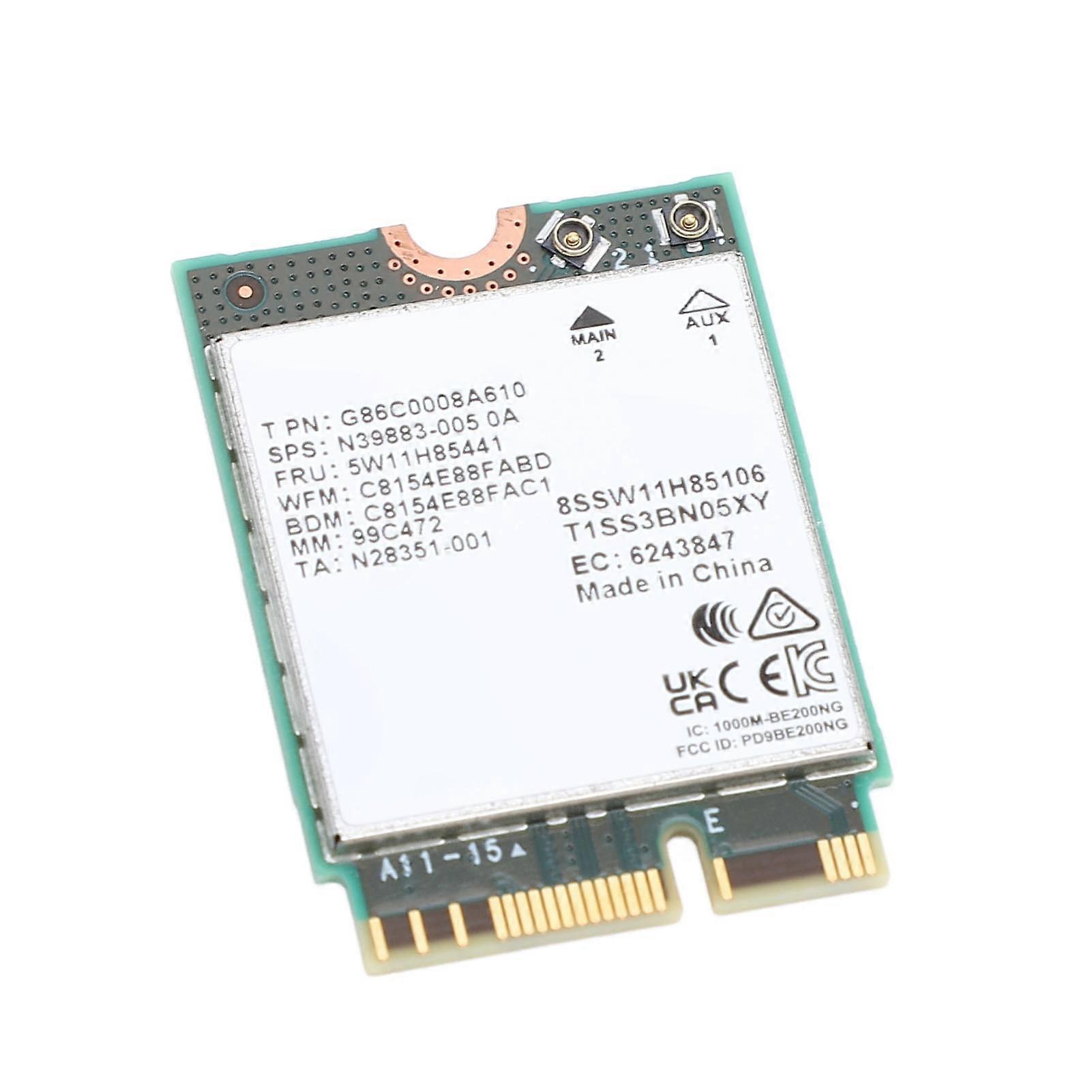 Intel BE200NGW 8774Mbps M.2 WiFi7 Bluetooth 5.4 Network Card