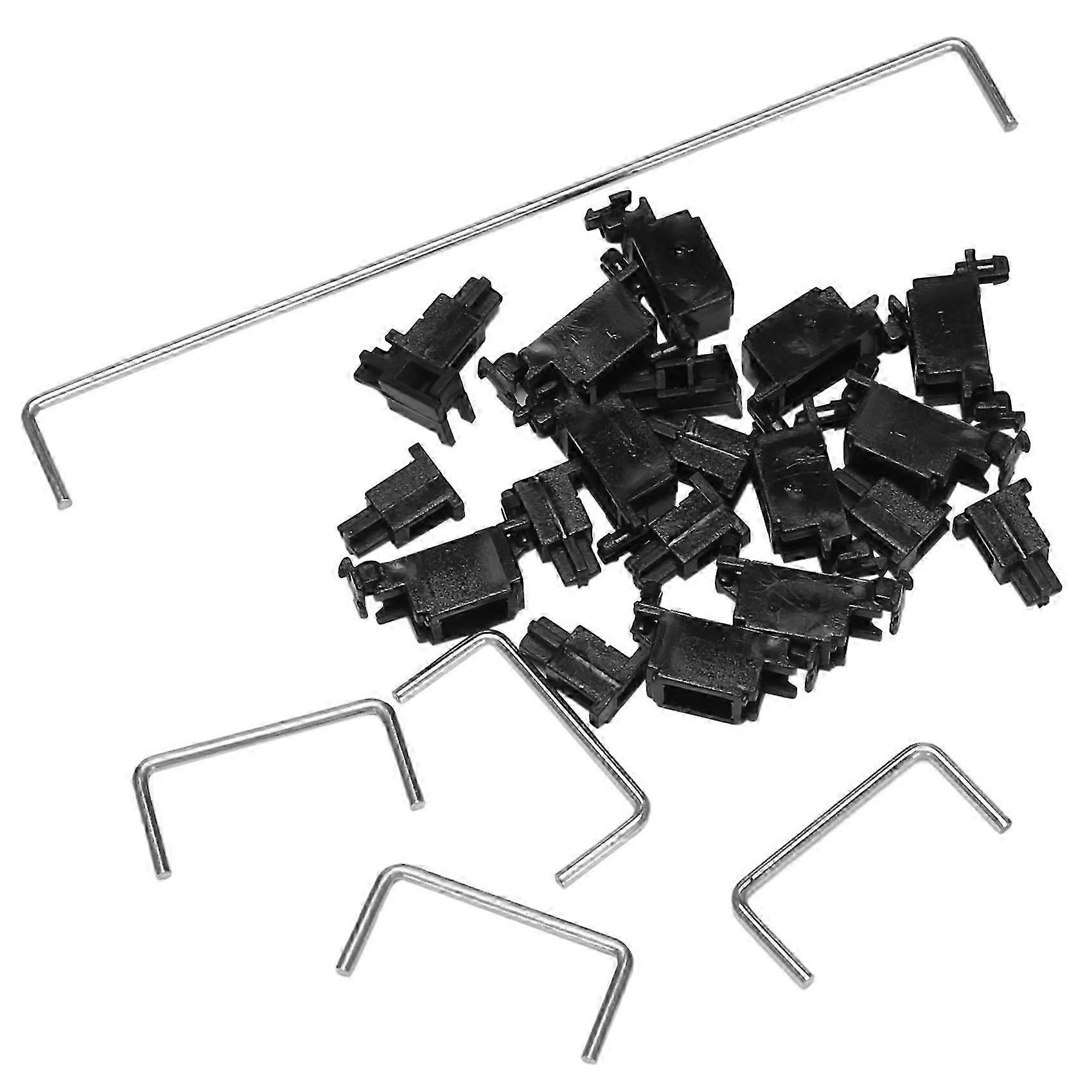 Steel Plate Satellite Shaft for Mechanical Keyboard Cherry MX Axis Switch Black Mounted 6.25U 2U St