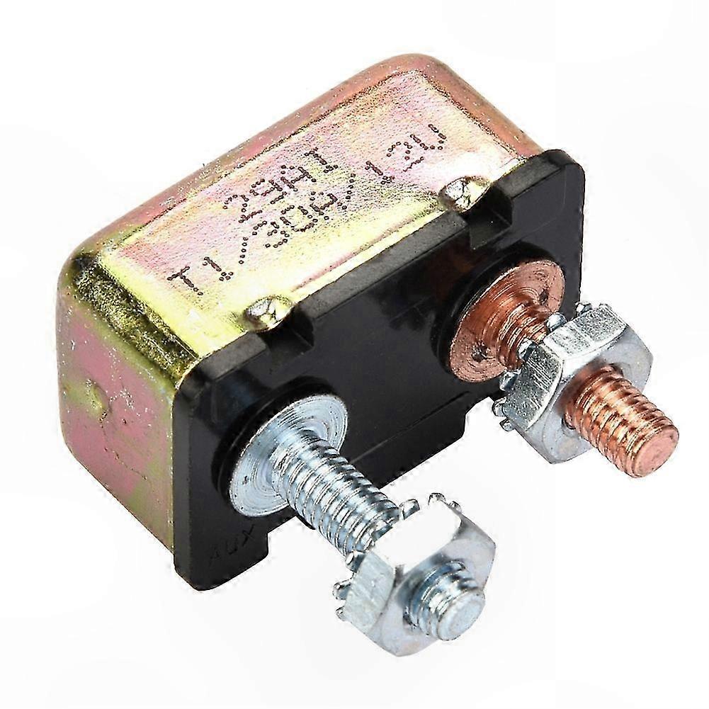 Universal Automatic Fuse Reset Circuit Breaker with Metal Cover for 12/24V Systems (30A)