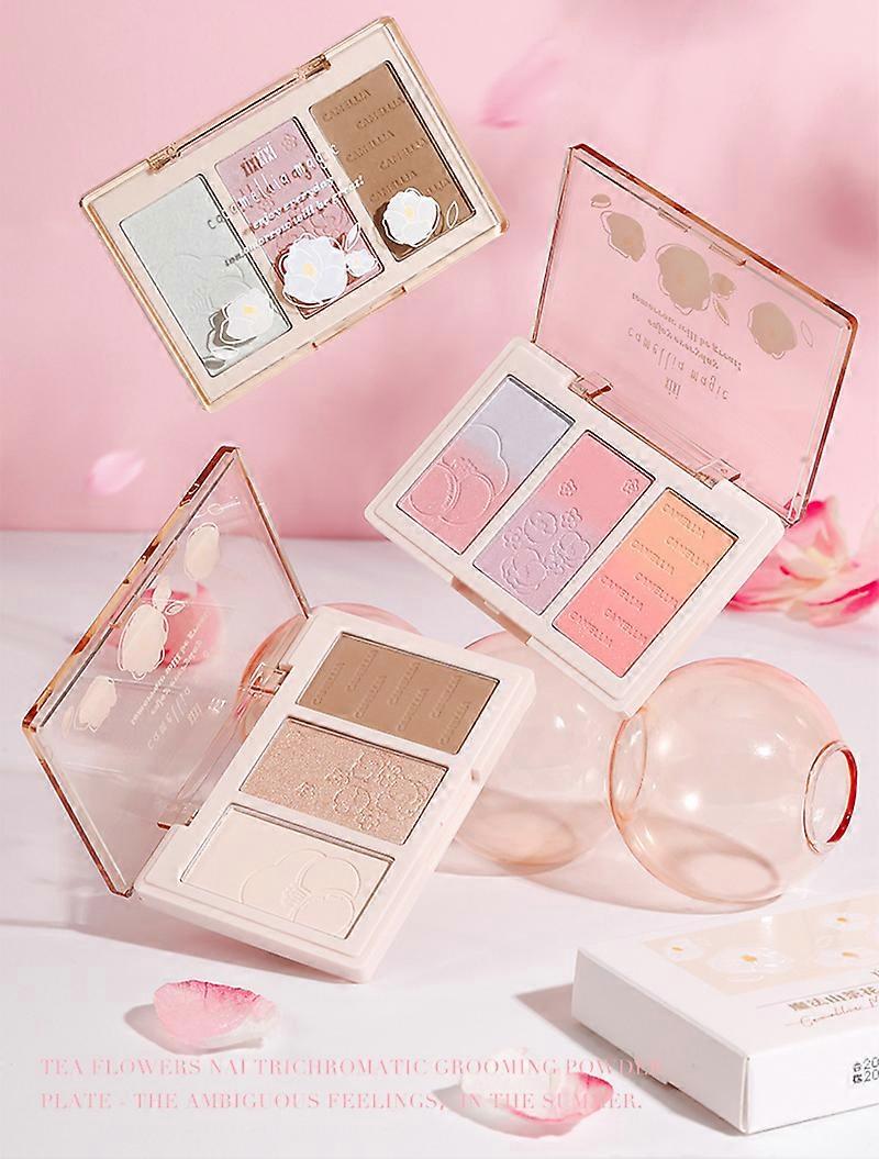 Contouring Powder Palette Makeup Set Long Lasting Brilliant Lighten Skin Color Face Contour Powder