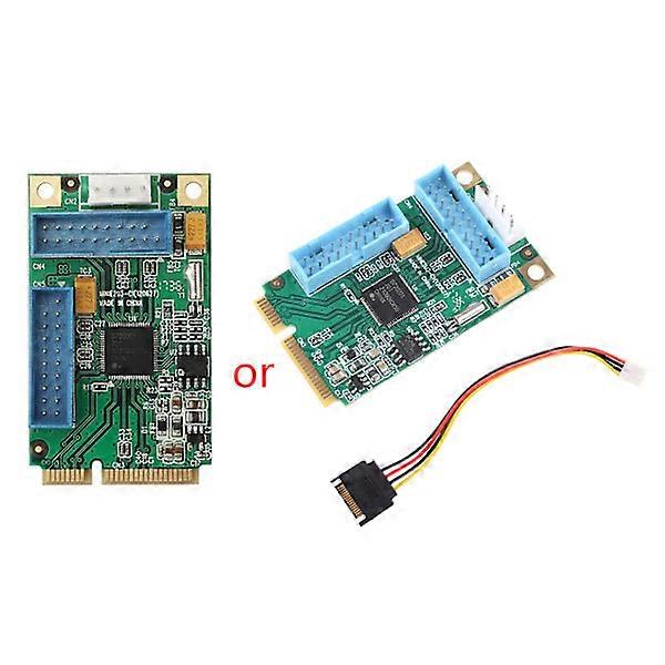 Mini Pci-e to USB3.0 Expansion Card 19pin Front Mini-pcie USB3.0 Small Power 4pin