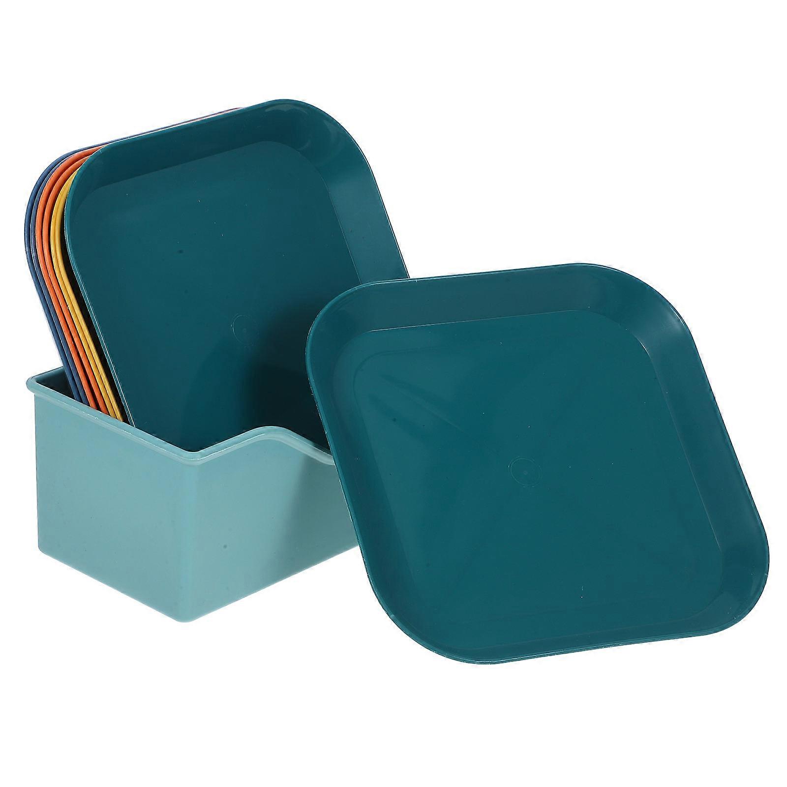 Cat Feeding Bowl Set Non Slip Durable Dish for Kittens and Short Legged Breeds, Easy to Clean Flat Plate for Small Pets
