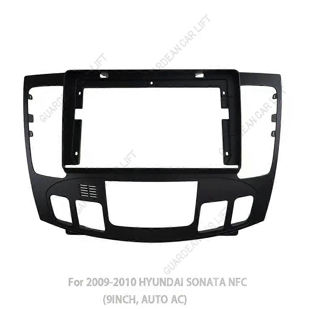 For 2009-2010 HYUNDAI SONATA NFC (9INCH)Car Radio Fascias Android GPS MP5 Stereo Player 2 Din Head Unit Panel Dash Frame Install