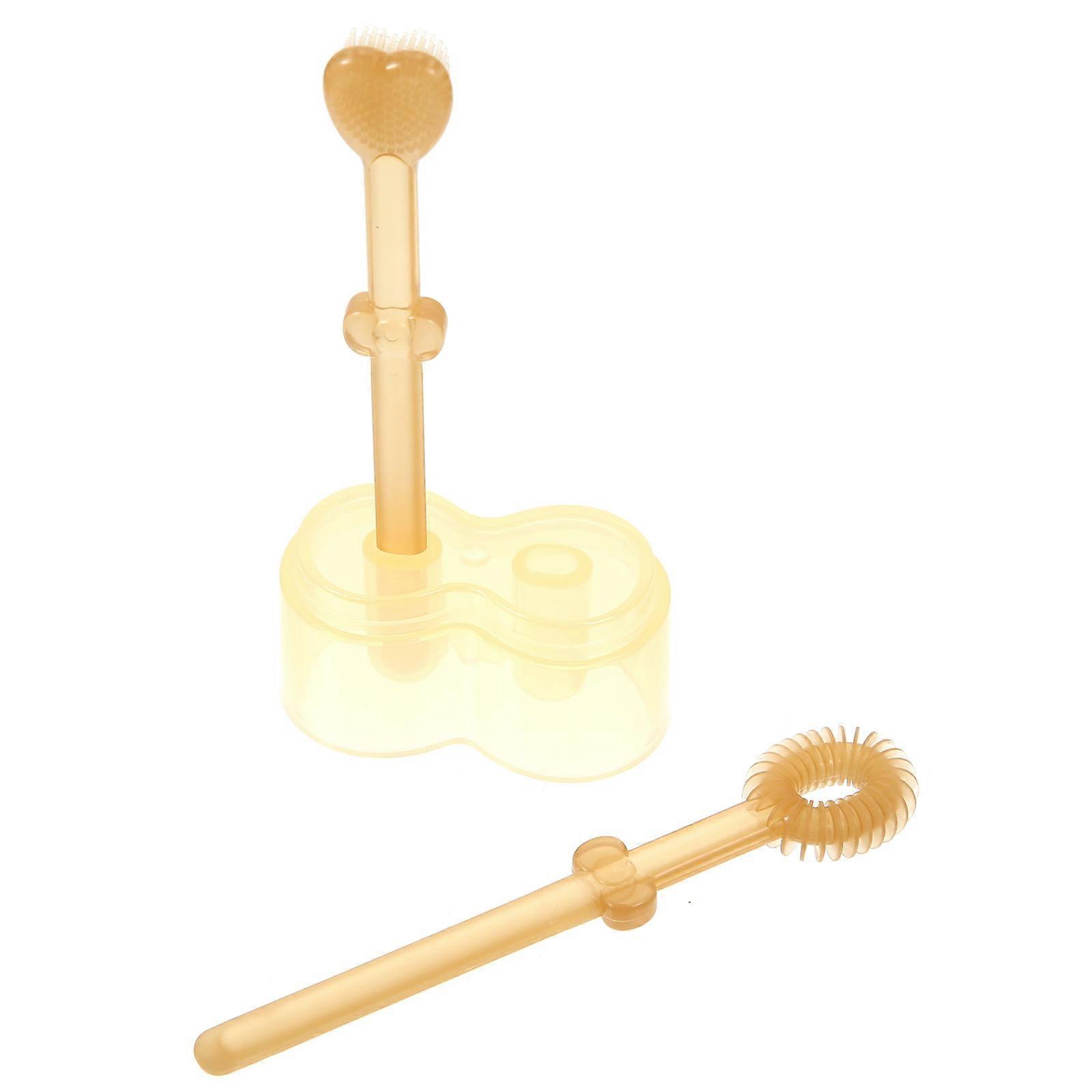 Silicone Toothbrush Baby Toothbrush for Home Use 1Set