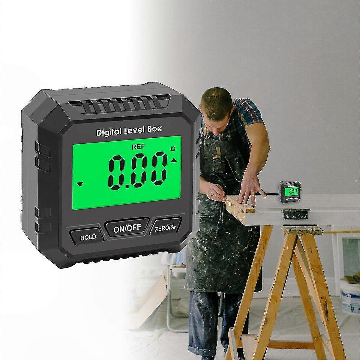 Digital Angle Finder with 360 Magnetic Rotation for Inclinometer and Level Measurement