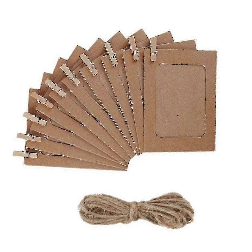 10 pieces/set of photo frames in various sizes for home decoration, exquisite and creative paper photo frames