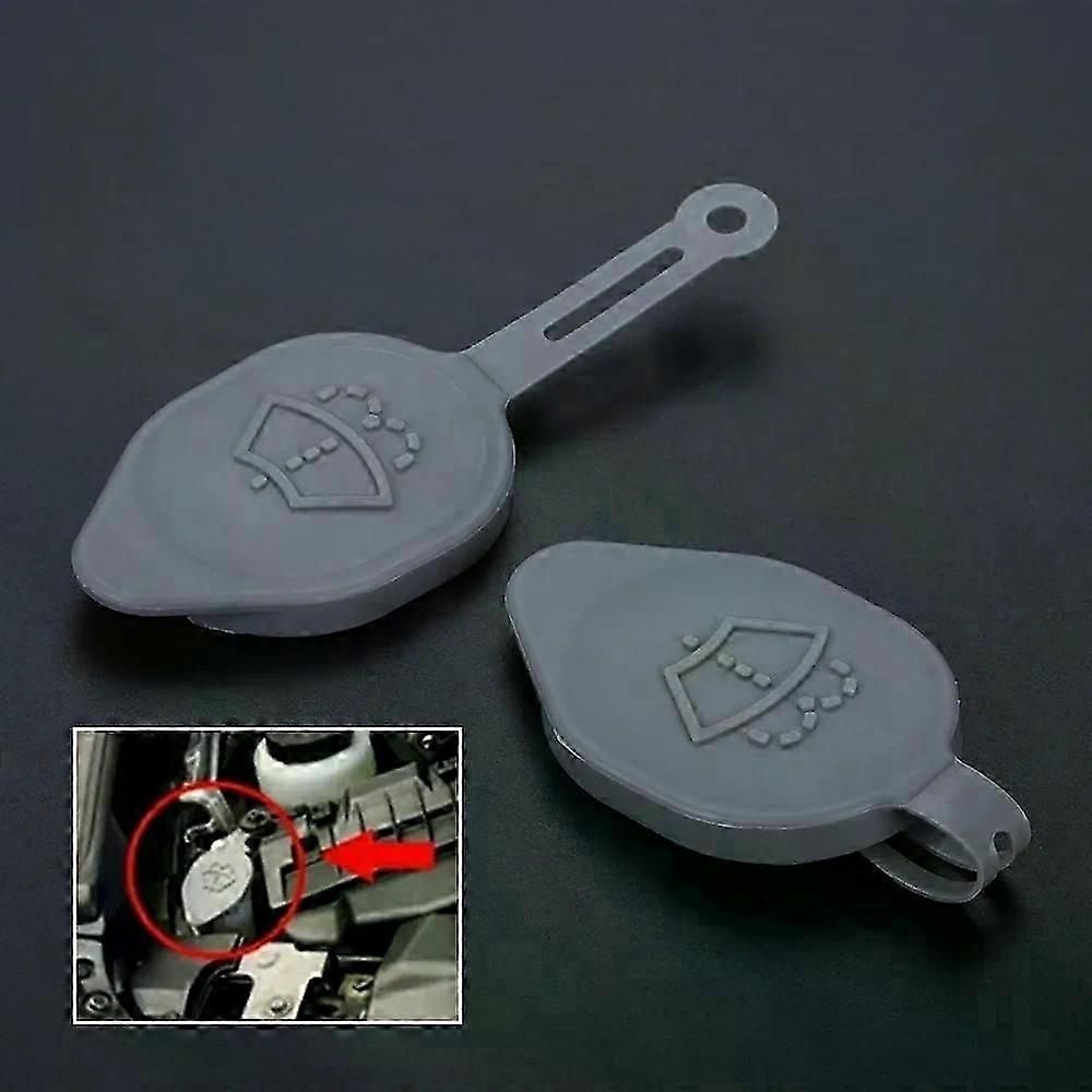 2Pcs Gray Car Windshield Wiper Washer Fluid Reservoir Water Tank Cap 28913-JK60A For Infiniti G35 G37 G25 EX35 EX37 Q40 Q50 Q60