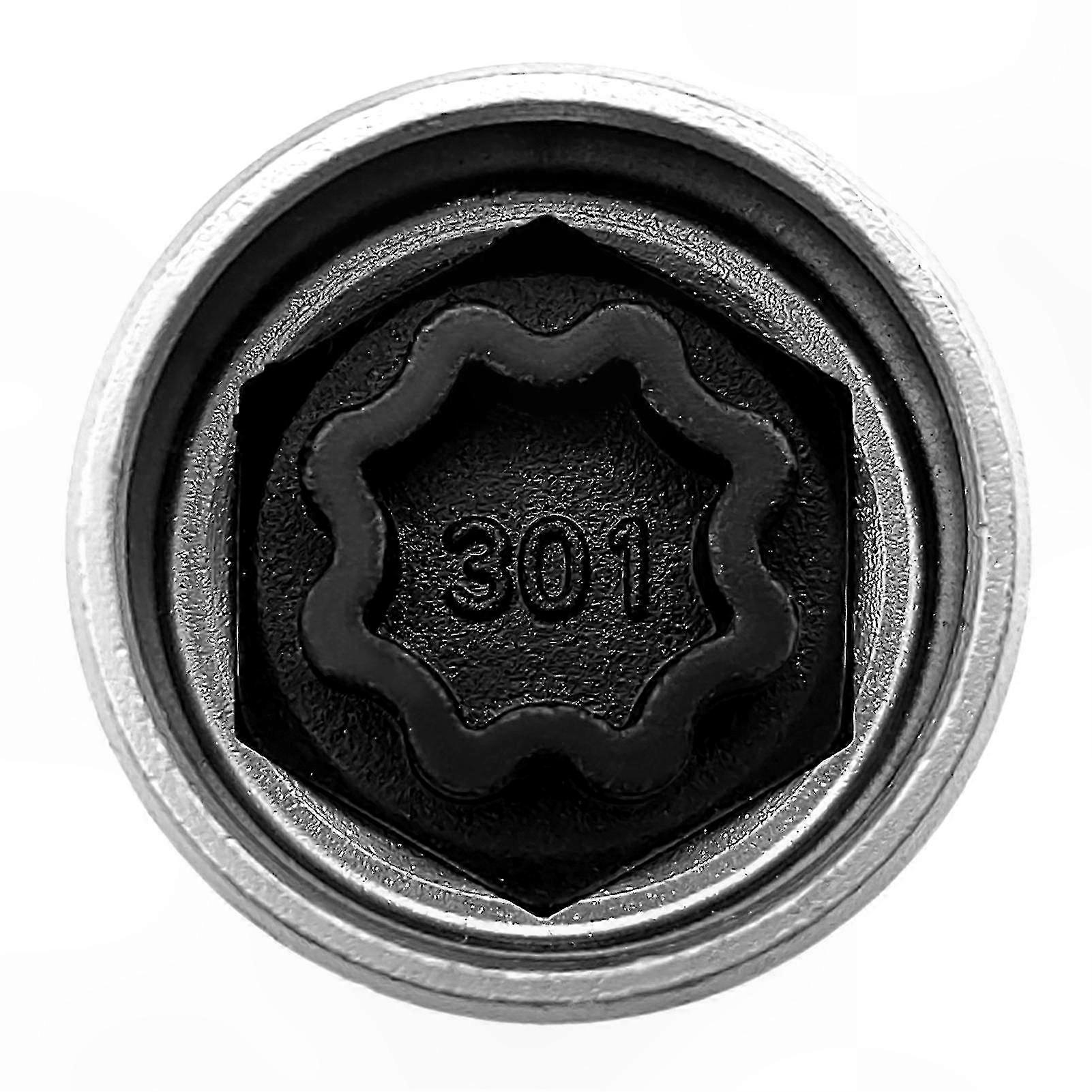 Universal Wheel Nut Key for Anti-Theft Screw Socket 301 Replacement Locking Tool