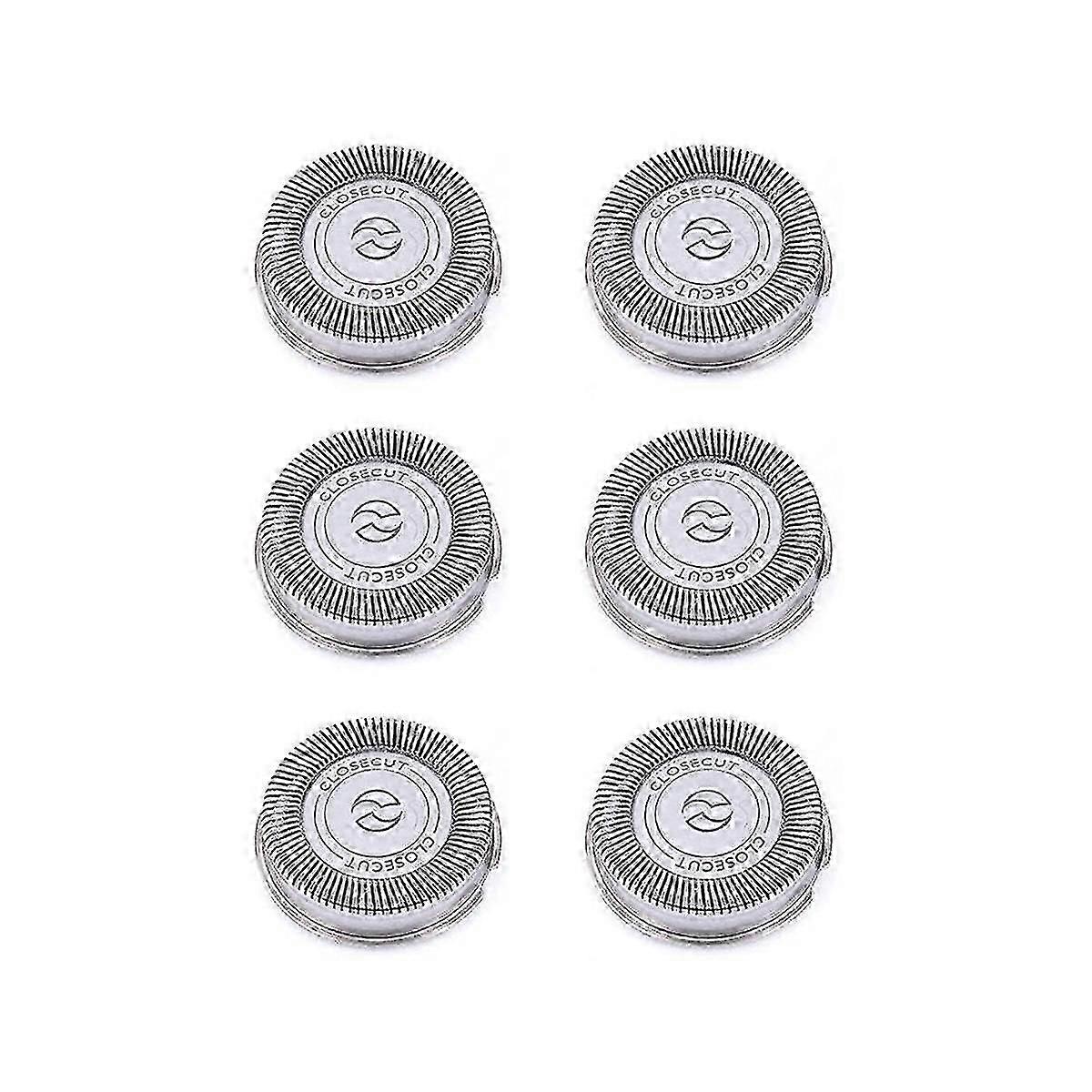 6Pack SH30 Replacement Heads for Philips Norelco Shaver Series 3000, 2000, 1000 and S738, with Durab