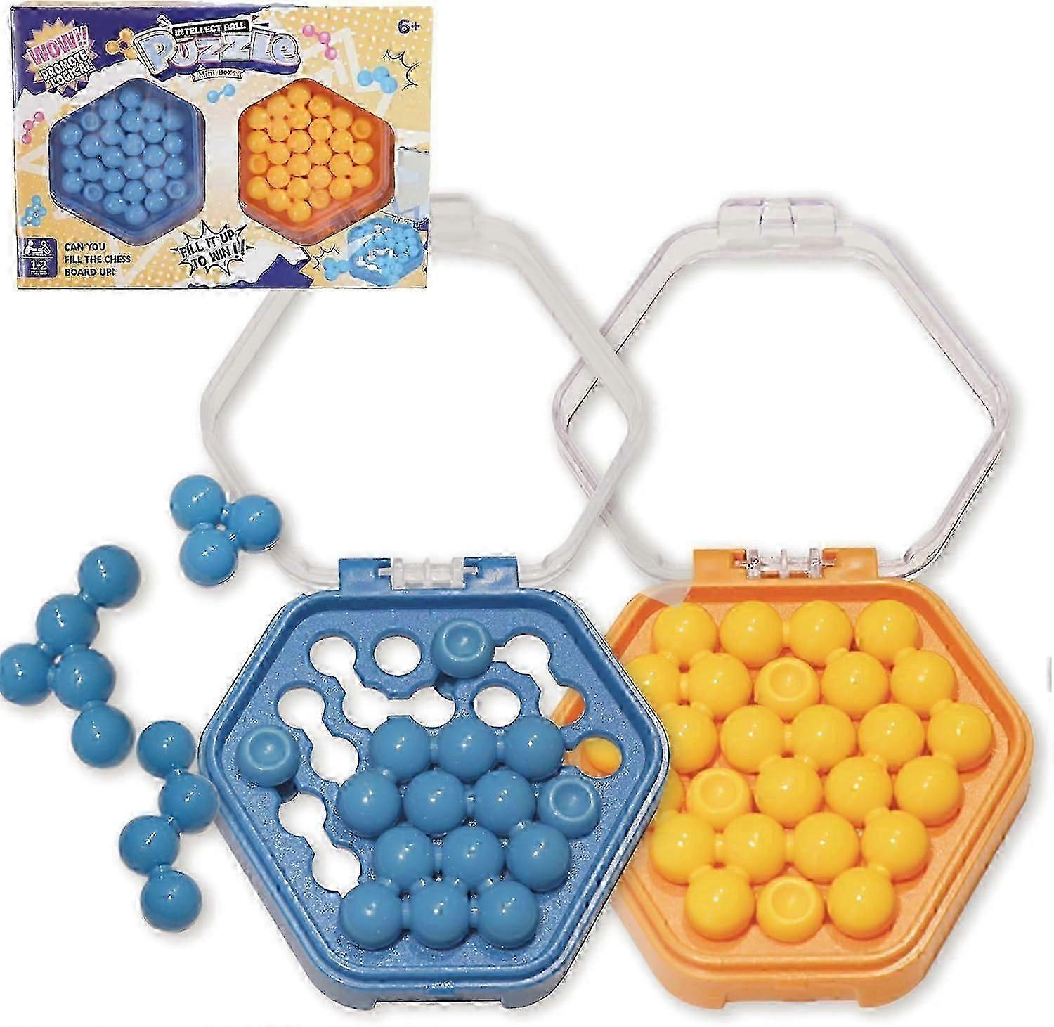 2025 Mind Puzzle Games for Adults Brain Games for Kids Age 8-12 Logic IQ Brain Teasers Puzzle Travel Games Mini Pocket Puzzle Beads Mastermind Game