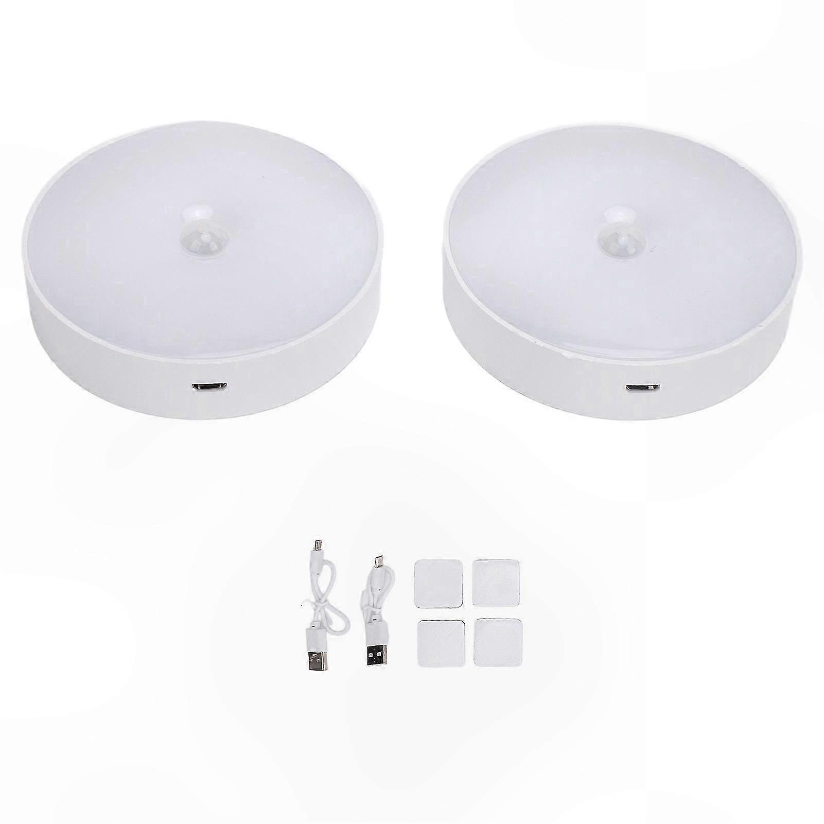 2 Pack Rechargeable LED Motion Sensor Lights for Indoor Cabinet Use