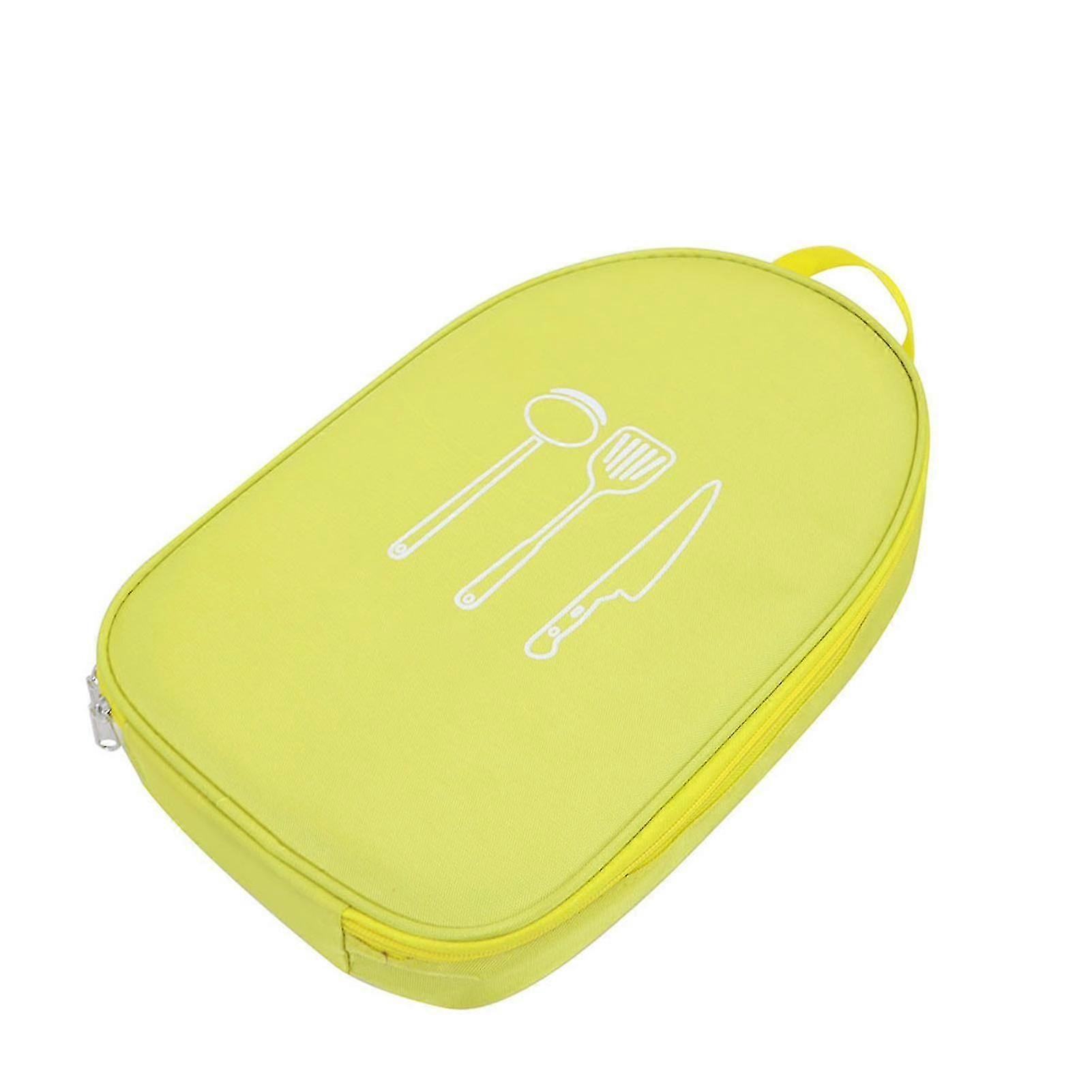 Camping Utensil Picnic Bbq Storage Bag Colorproof And Easy To Clean Storage Bag For Tableware Fork Spoon Chopsticks