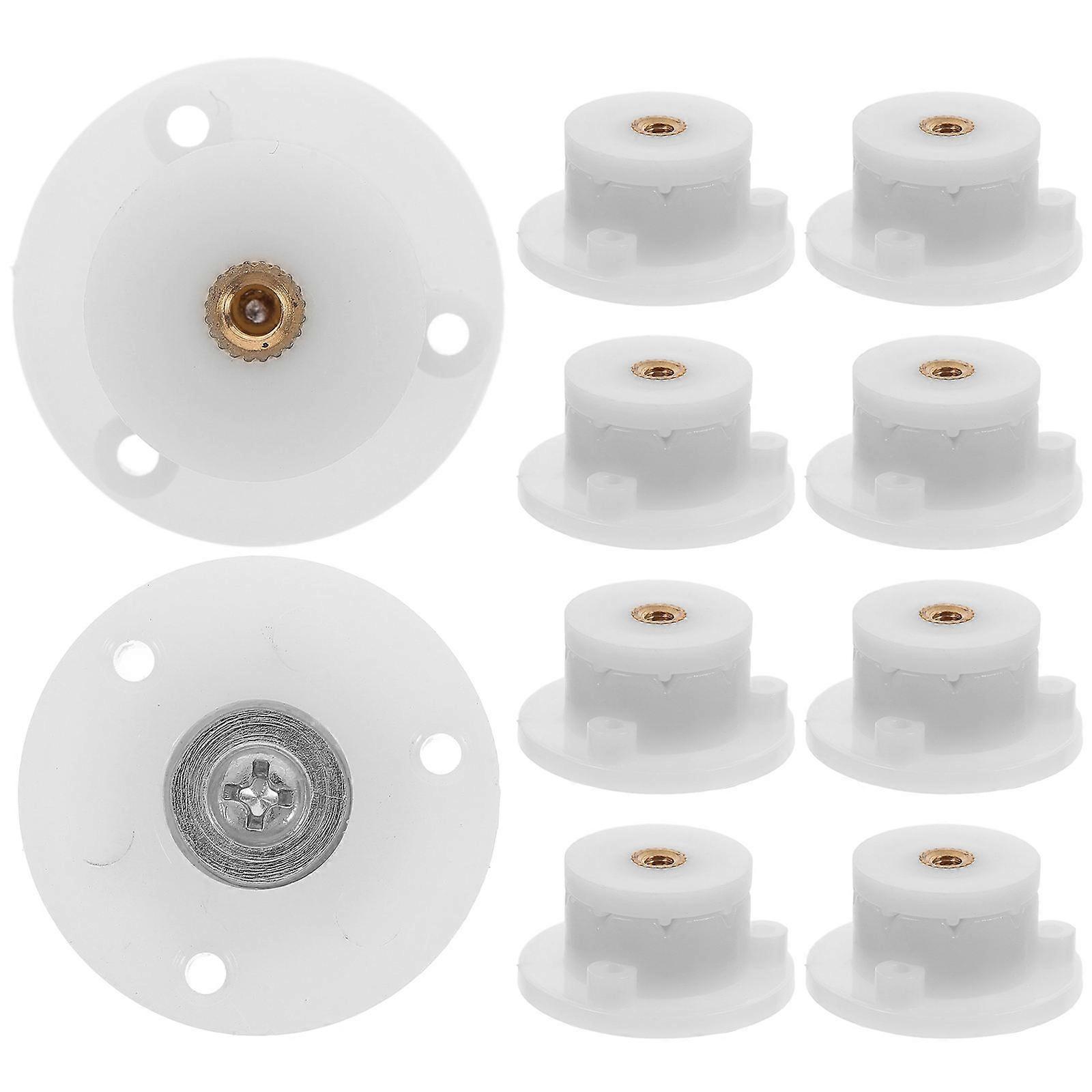 DIY Music Box Movement Circular Disk Plastic Base Parts 10Pcs
