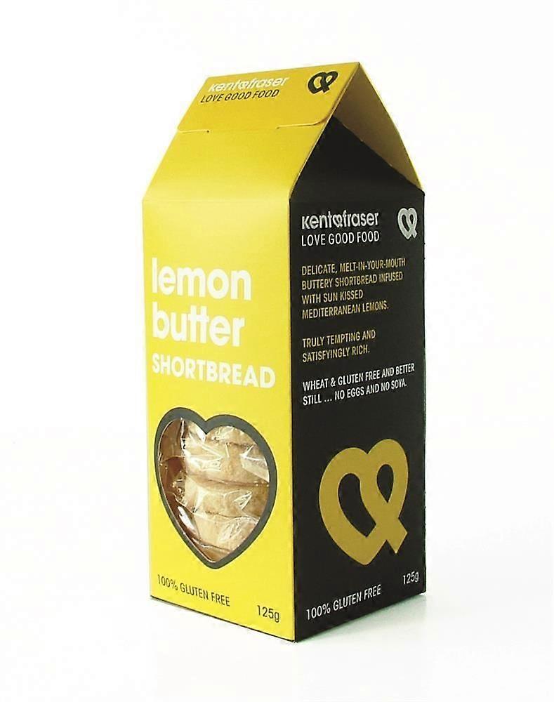 Kent Fraser Gluten-Free Buttery Lemon Shortbread Great Taste Award 125g - 6 Pack