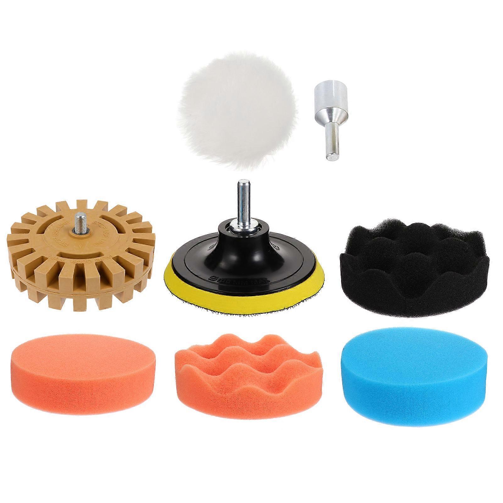 Decal Pinstripe Remover Rubber Eraser Wheel for Car 8Pcs Removal Tool