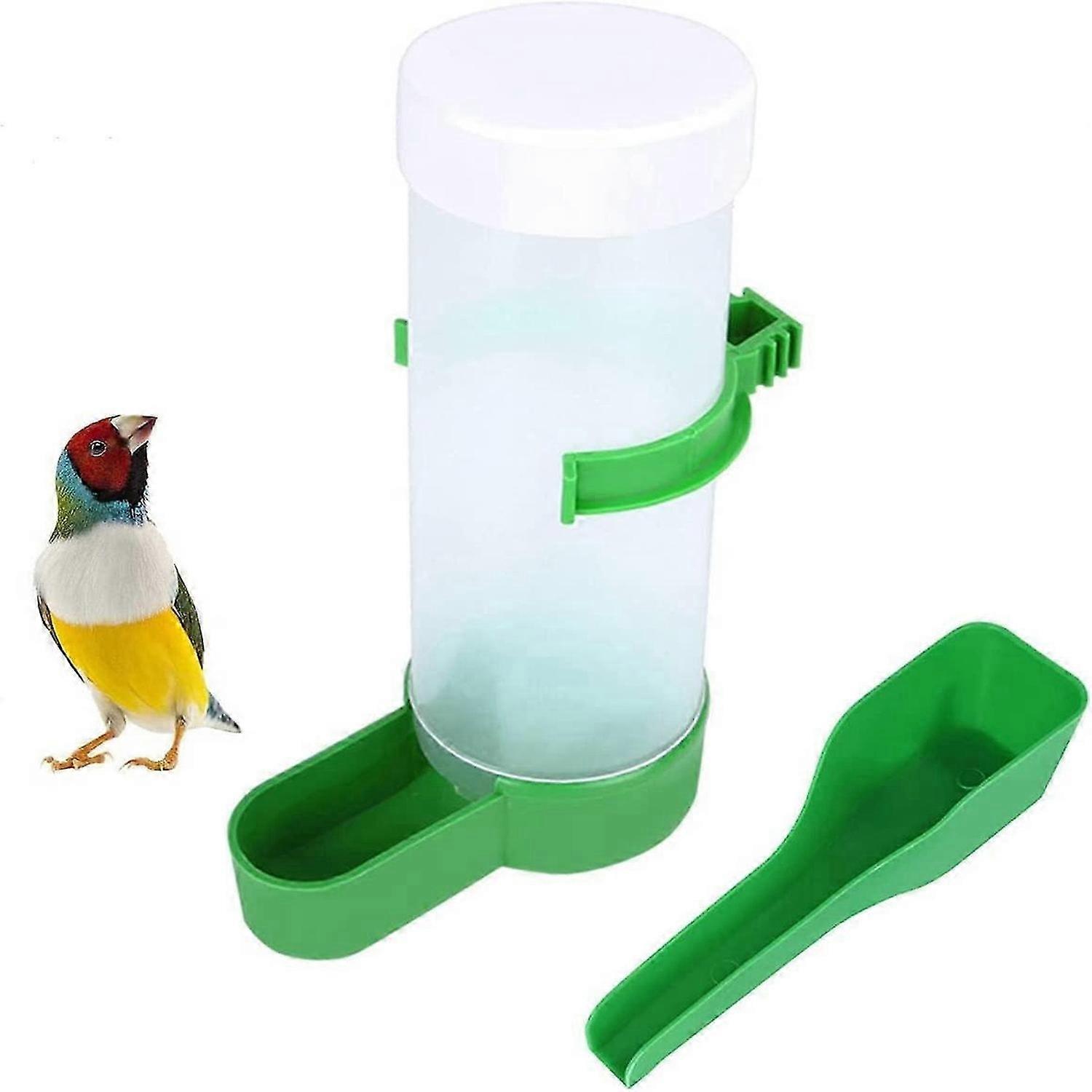 2pcs אוטומטי מזין ציפורים תלוי מזון מתקן מזון אביזרי ציפורים (150ml)