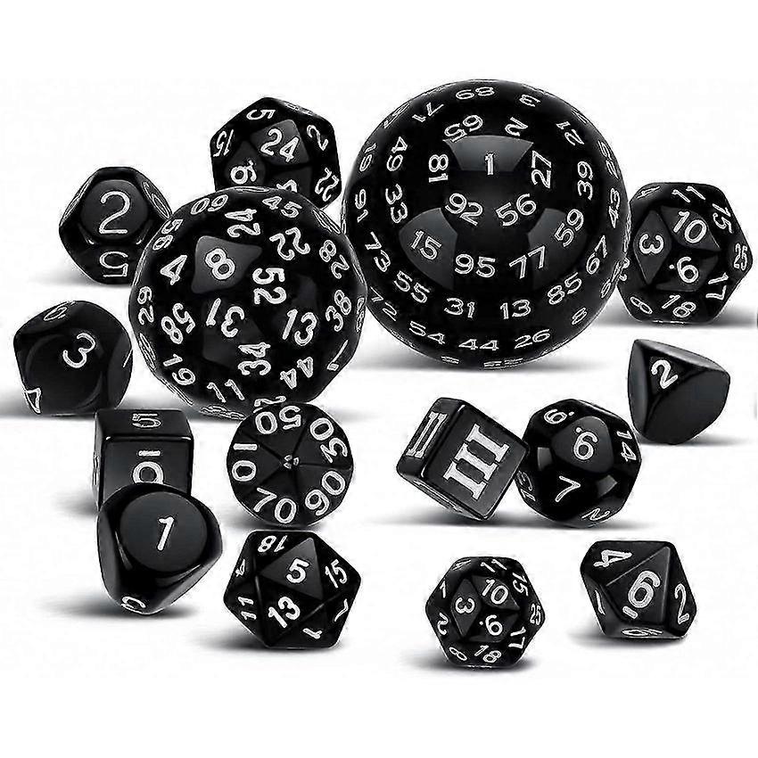 Polyhedral DND Dice Set D3-D100 with 15Pieces for RPG Table Games
