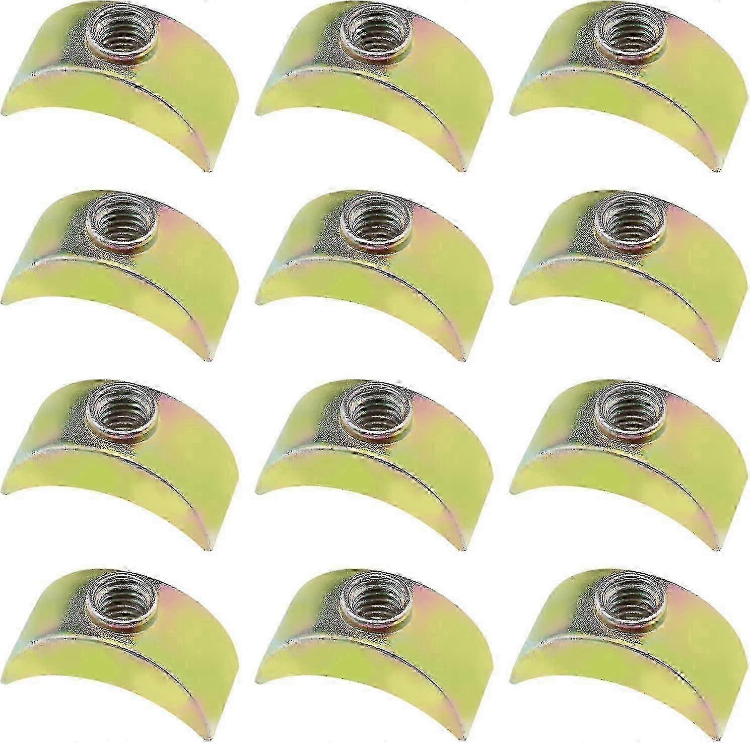 40-Piece Half Moon Nuts Set for Furniture Assembly, Including Connectors and Spacers for Bed Frames