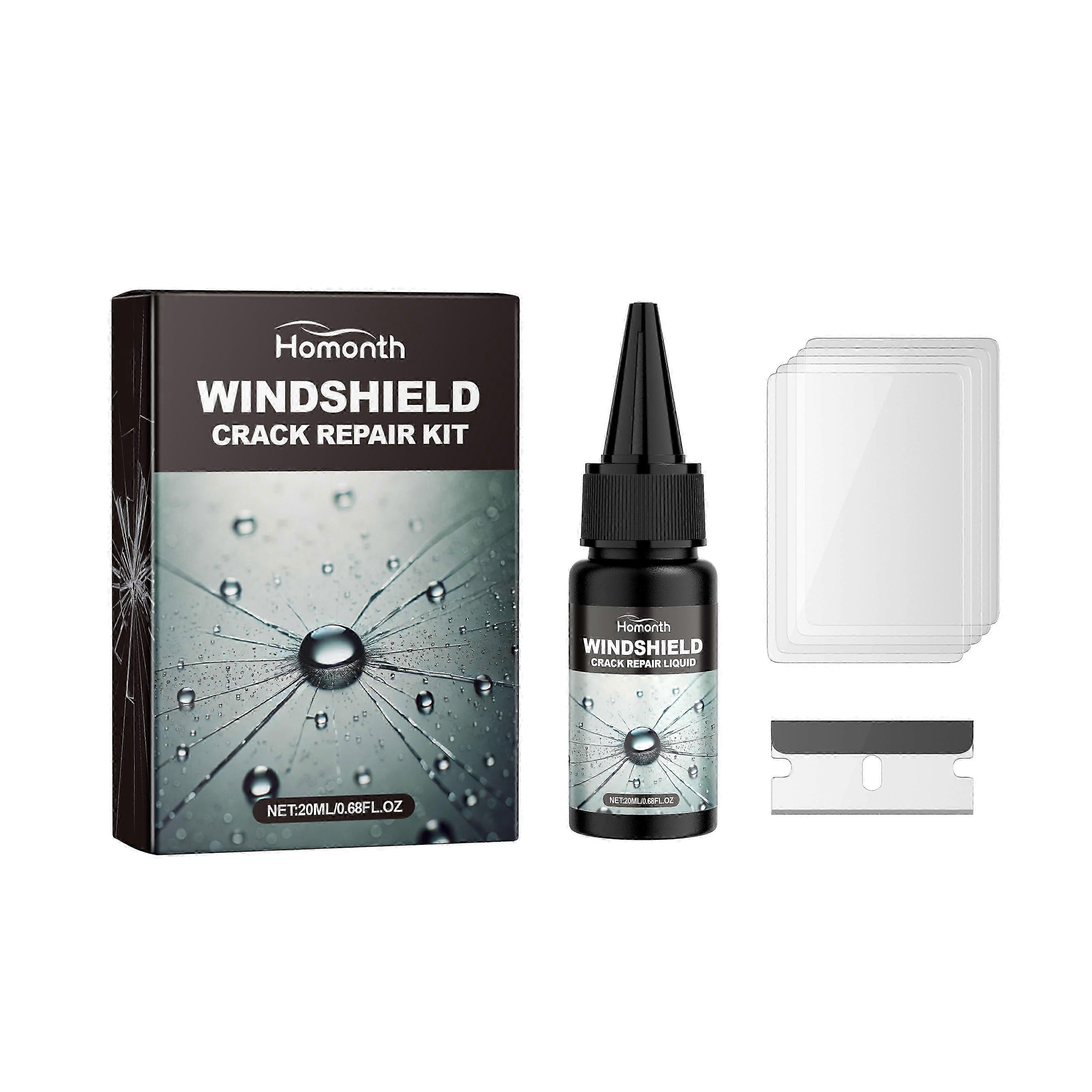 Windshield Crack Repair Kit - Quick Nano Solution for Clear Vision & Safe Travel