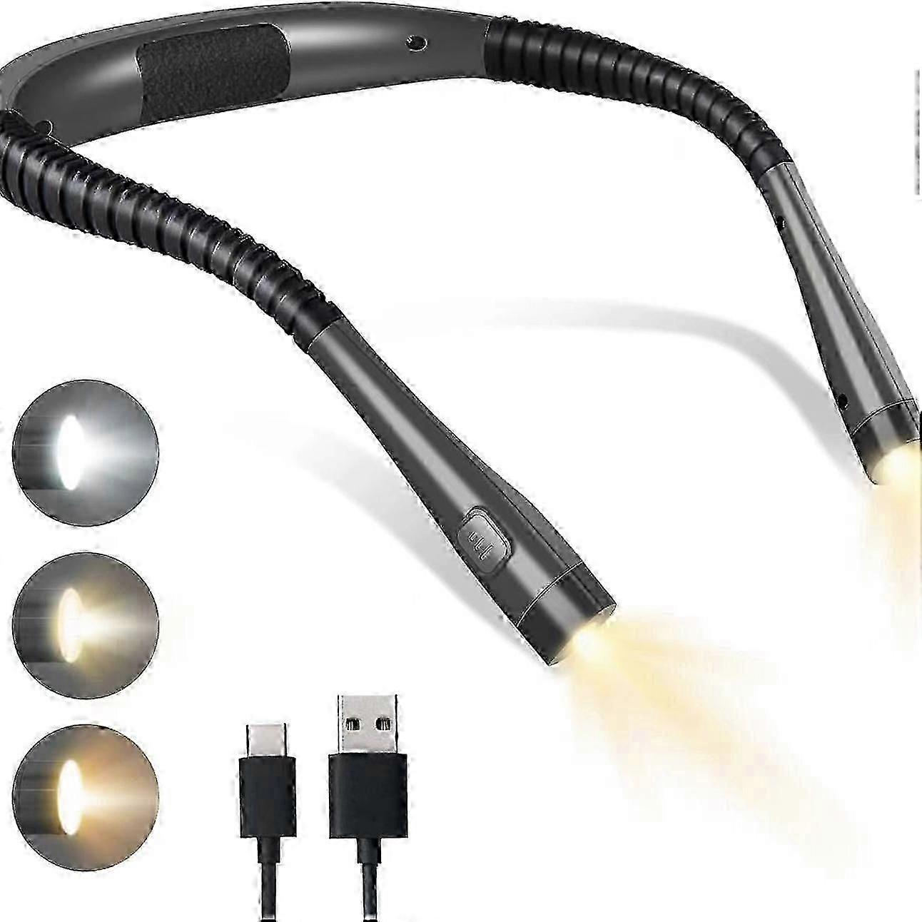 Rechargeable USB Neck Reading Light Glocusent LED Adjustment Eye Protection Light For Night Reading Breast Feeding