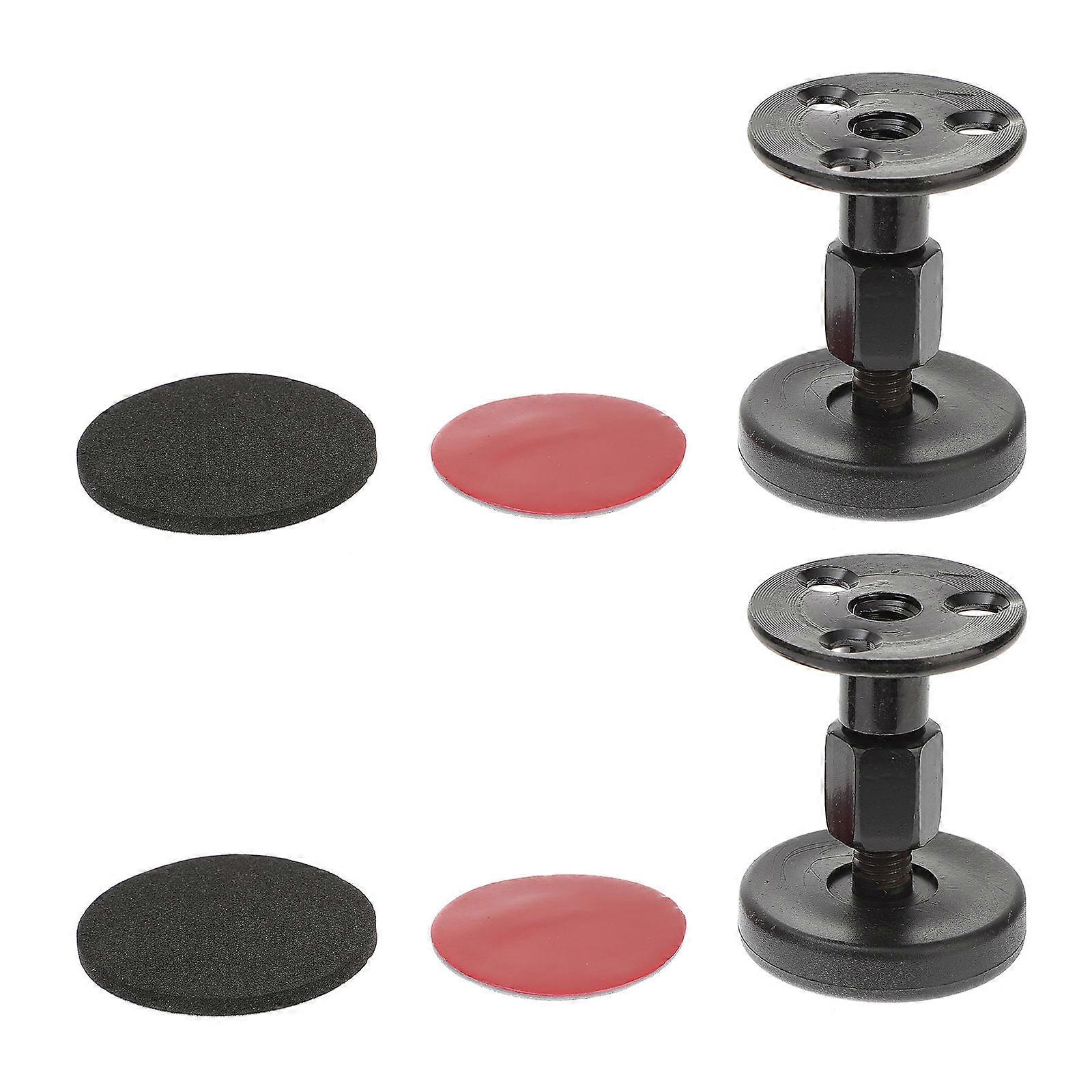 Bed Frame Stabilizer 2Pcs Adjustable Anti Shake Tool For Restaurant Silver Metal Design