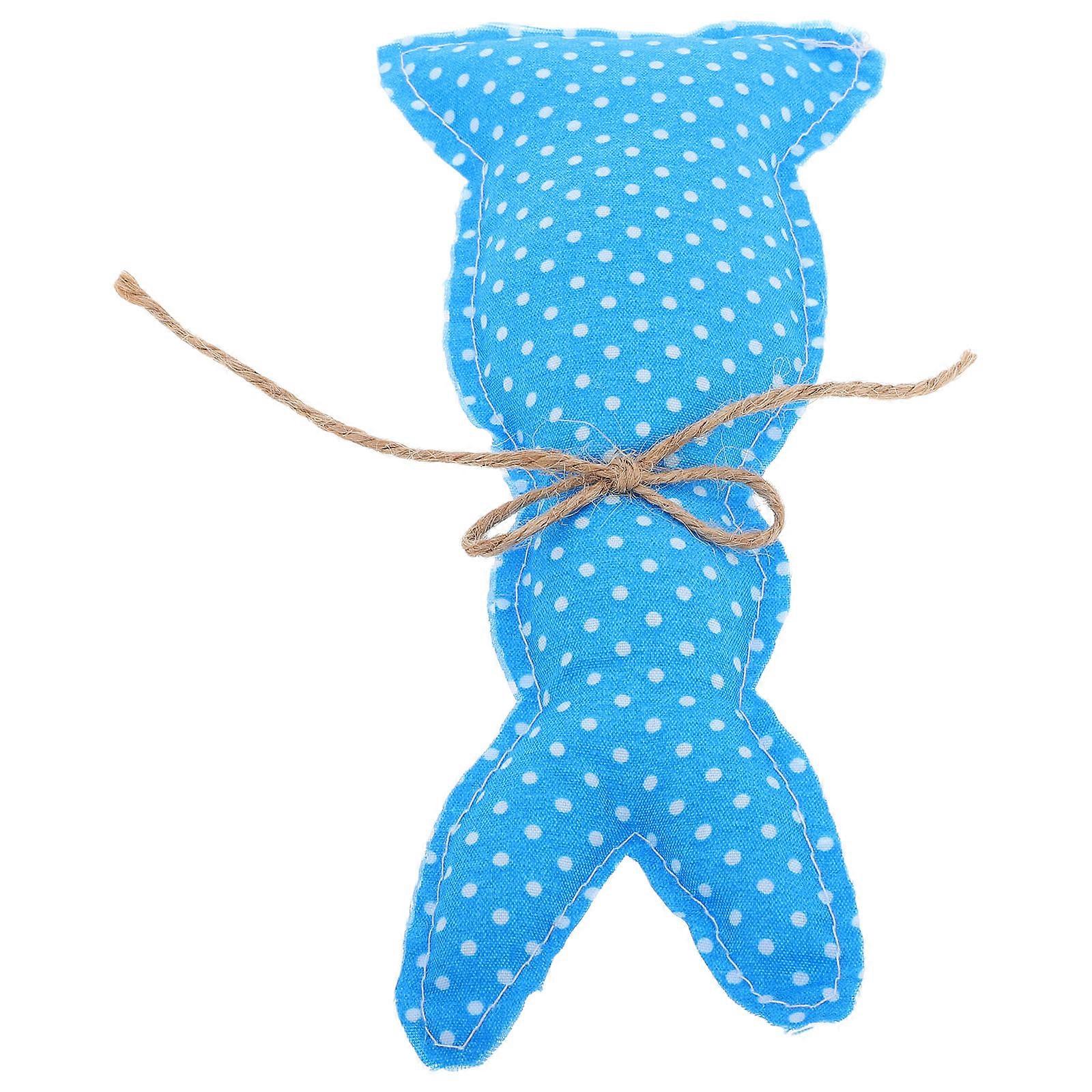 Rustic Easter Bunny Stuffed Animal Decor for 2Pcs Easter Basket Fillers