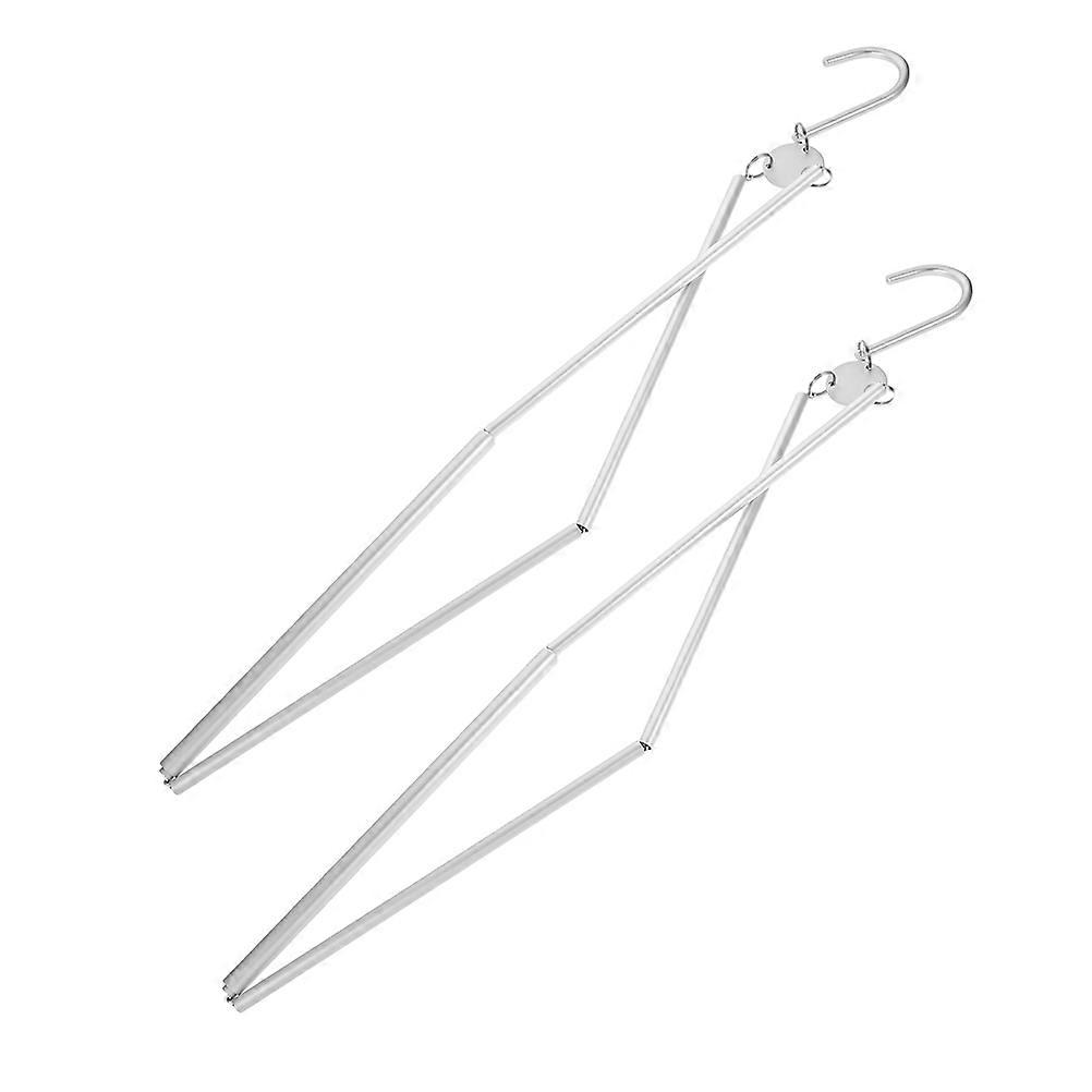 Multi Functional Travel Garment Hanger Silver Color Ideal For Home And Dorm 6 Pcs Lightweight And Portable