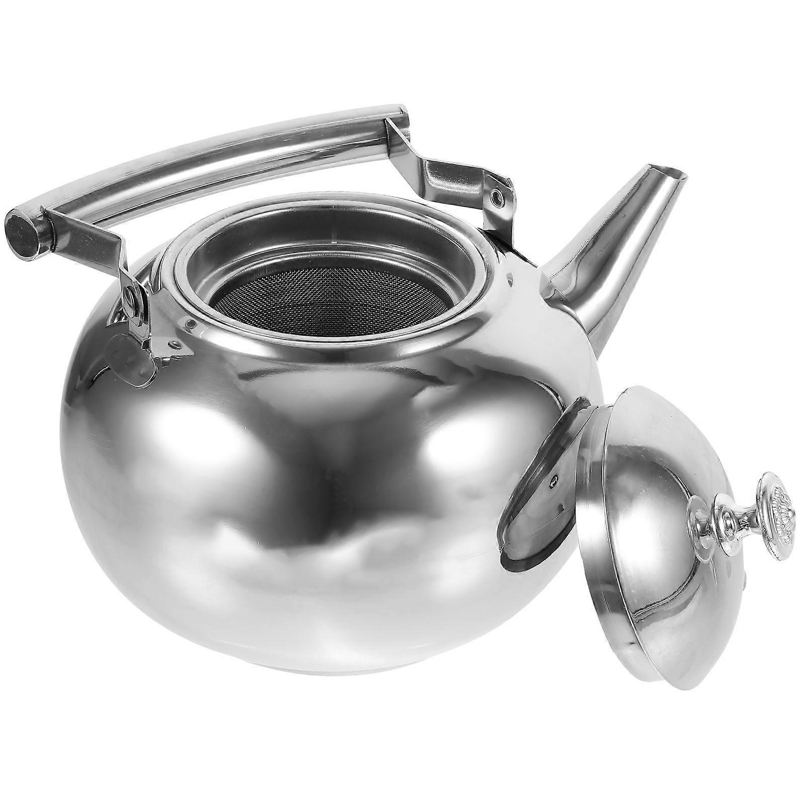 Stainless Steel Teakettle for Boiling Water with Strainer 1.5L
