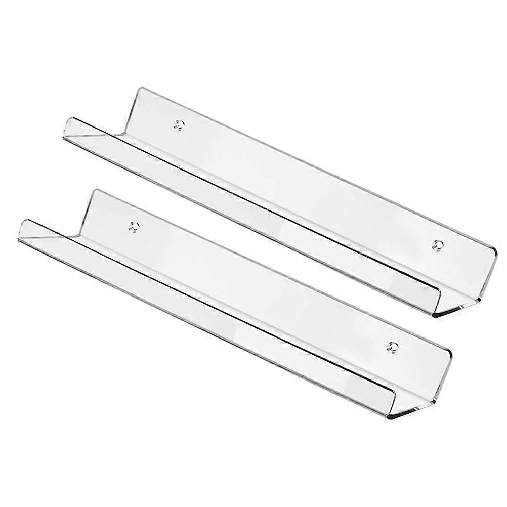 Wall Mounted Bathroom Shelf Acrylic Shower Rack for Storage 2Pcs