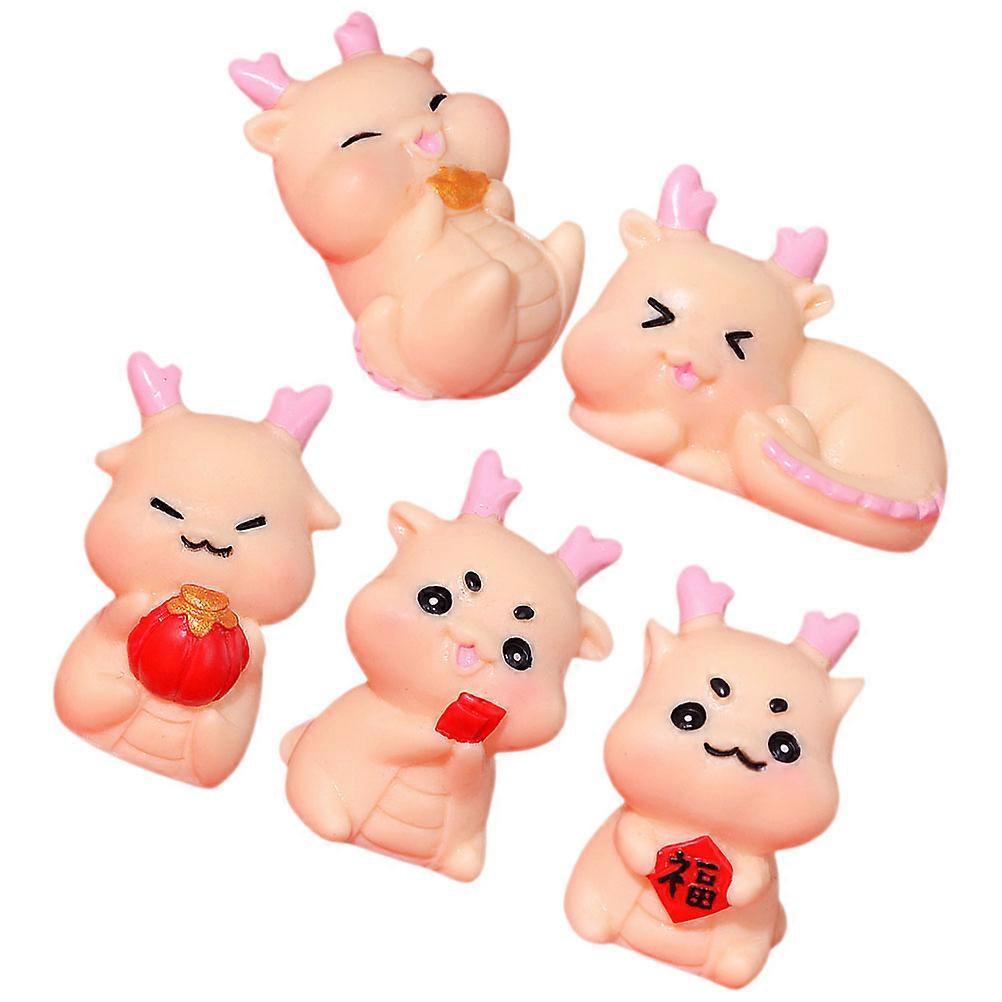 Dragon Statues Resin Craft Miniature for Home Decor 10Pcs Pack