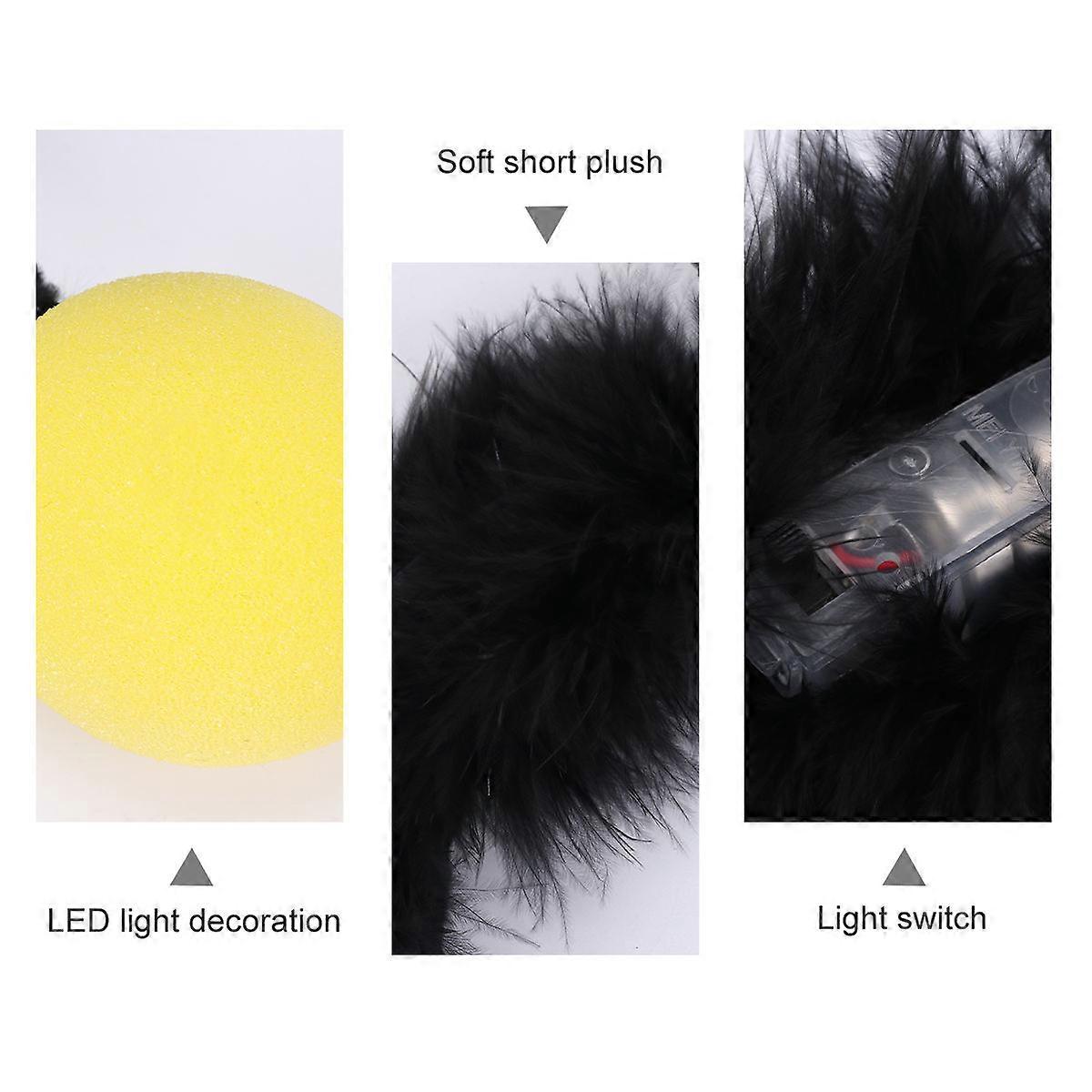 Lighted Headband 2Pcs Cosplay Costume Accessory Suitable For Night Events Crafted From Plastic And Resin With Design
